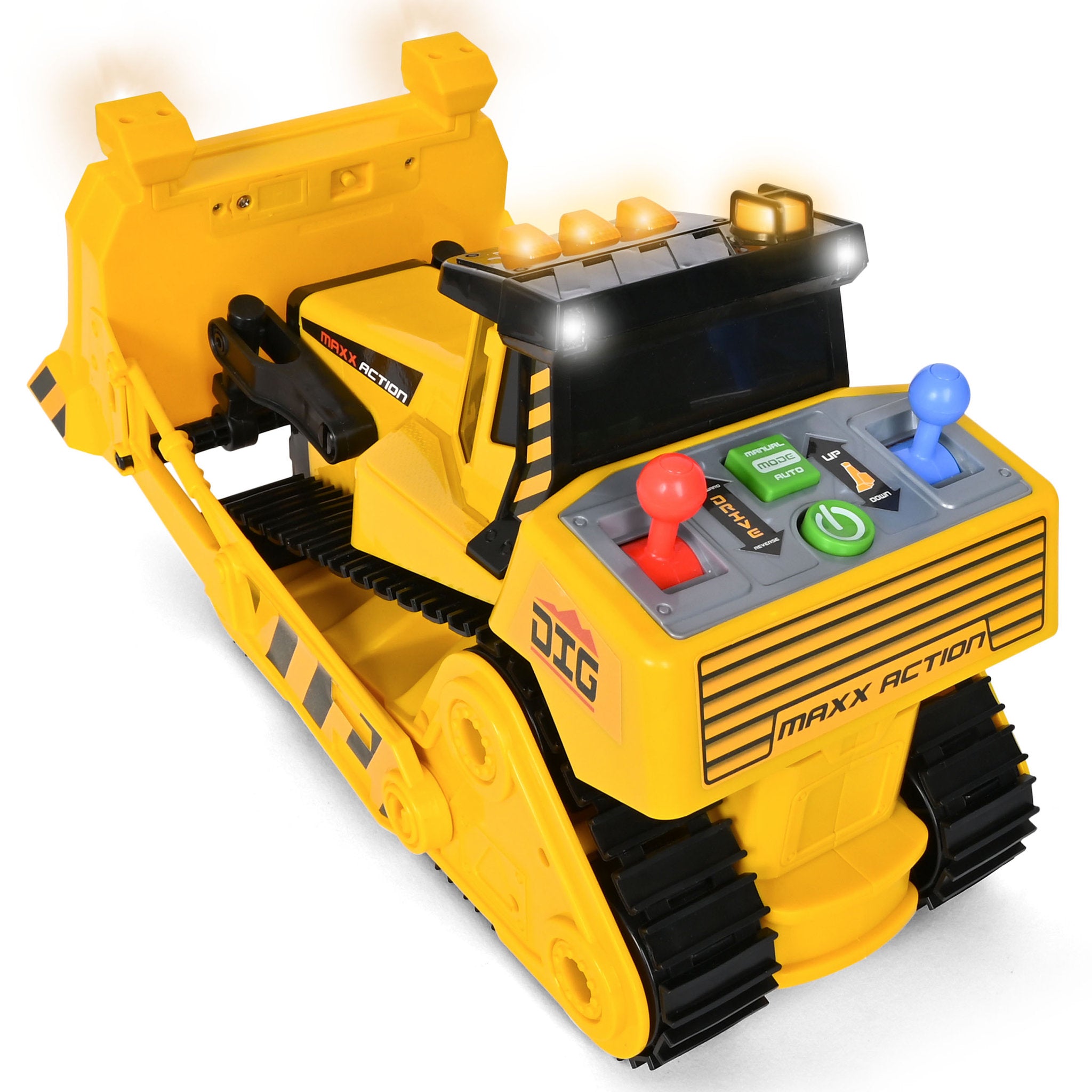Maxx Action Lights & Sounds 18 Inch Motorized Maxx Power Mega Bulldozer