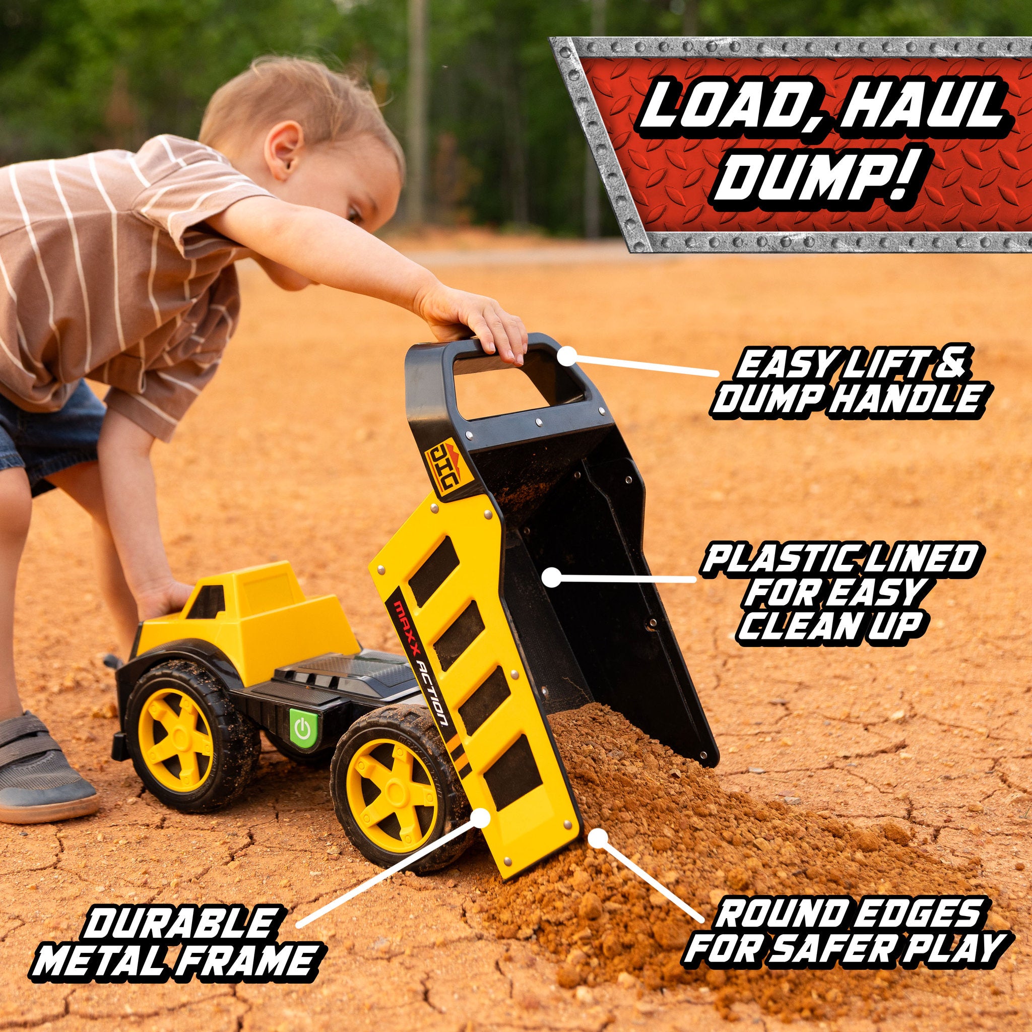 Maxx Action Maxx Metal Motorized Mega Dump Truck