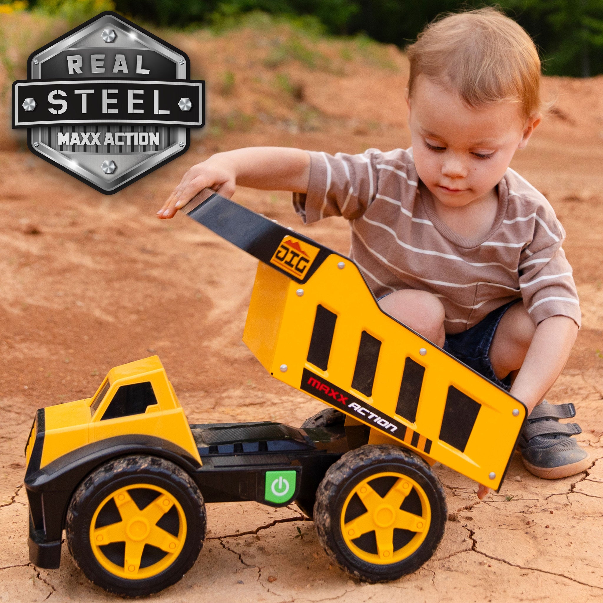 Maxx Action Maxx Metal Motorized Mega Dump Truck