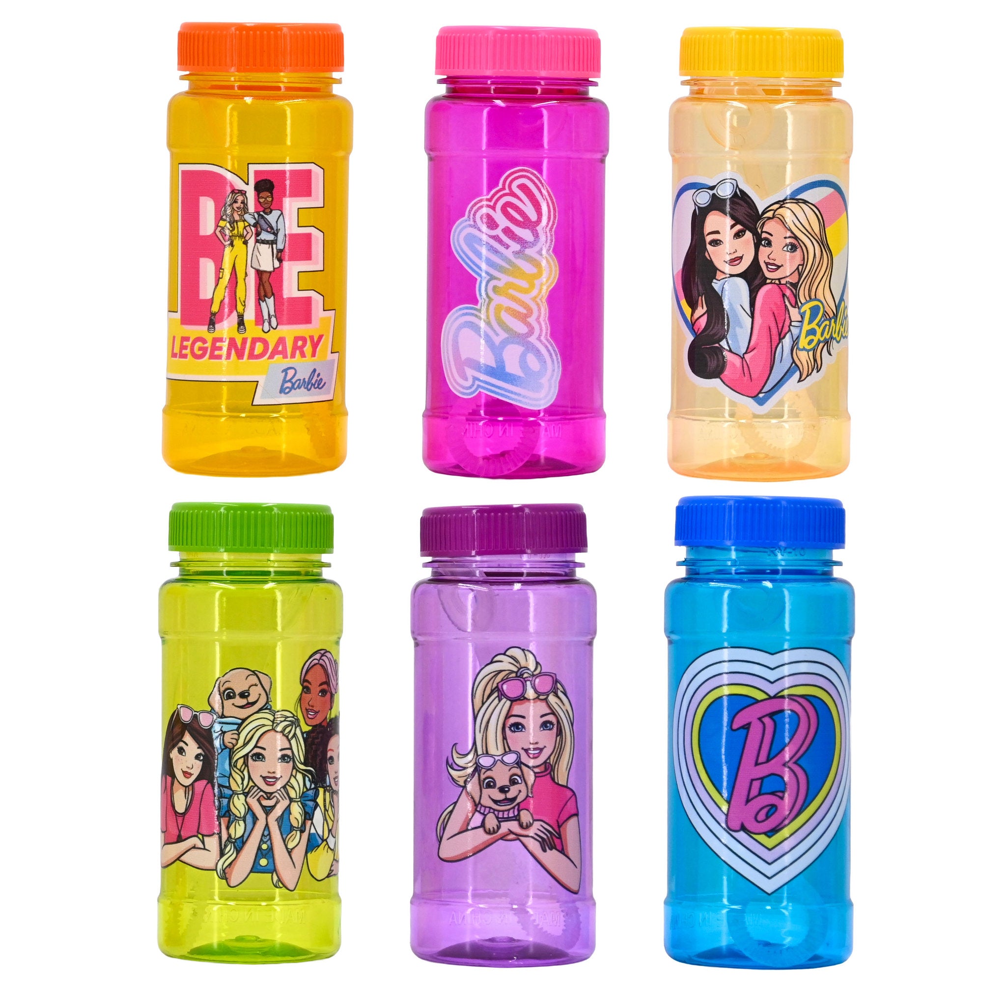 Barbie Bubble Bottles 6 Pack 118ml