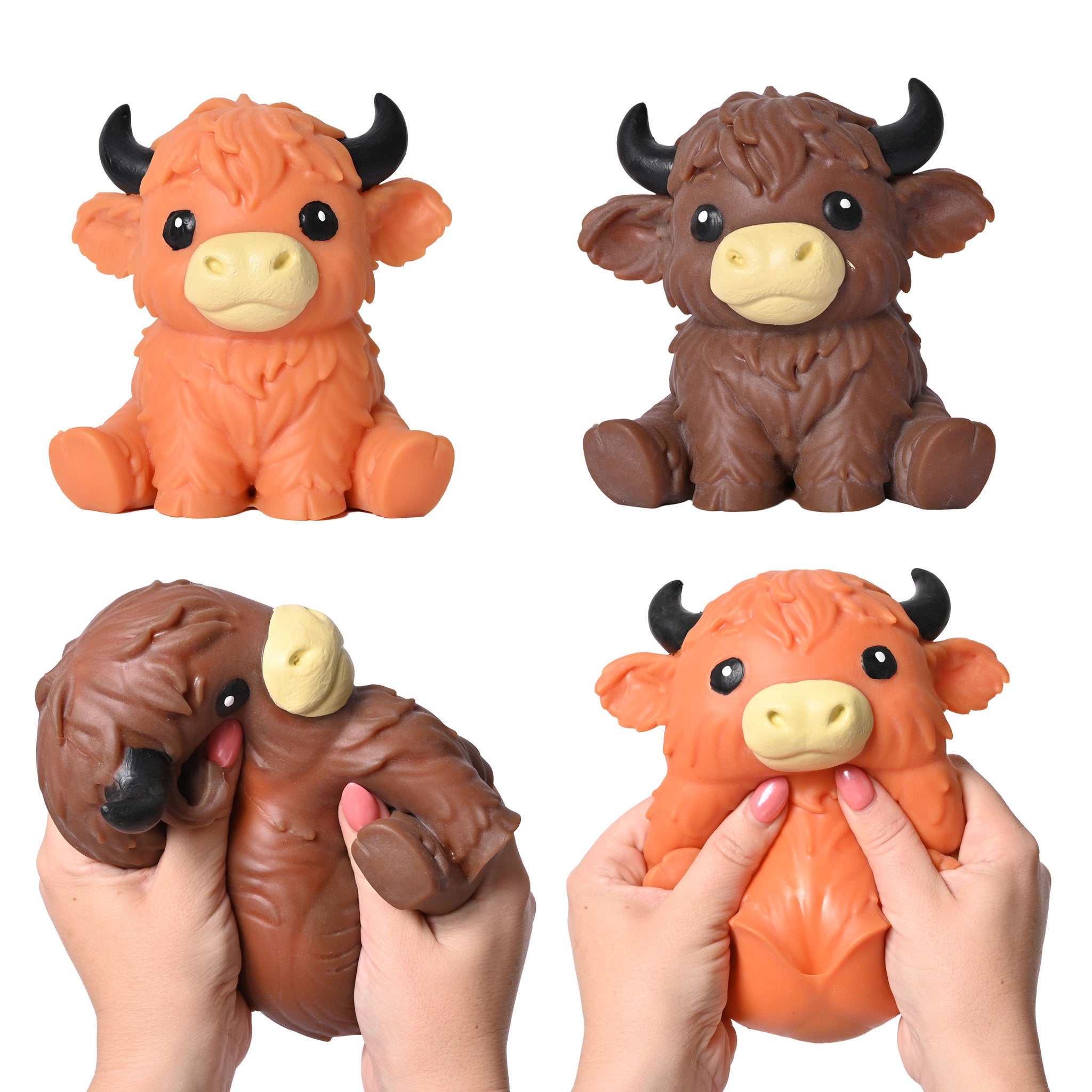 Tomy Squishy Highland Cow Assorted Styles