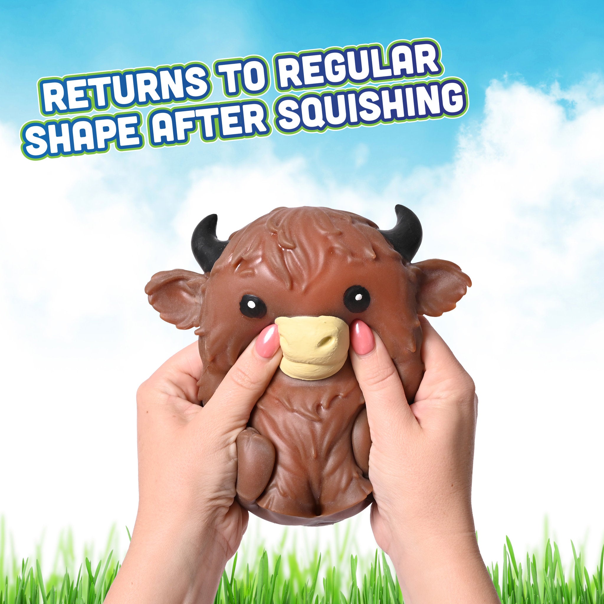 Tomy Squishy Highland Cow Assorted Styles