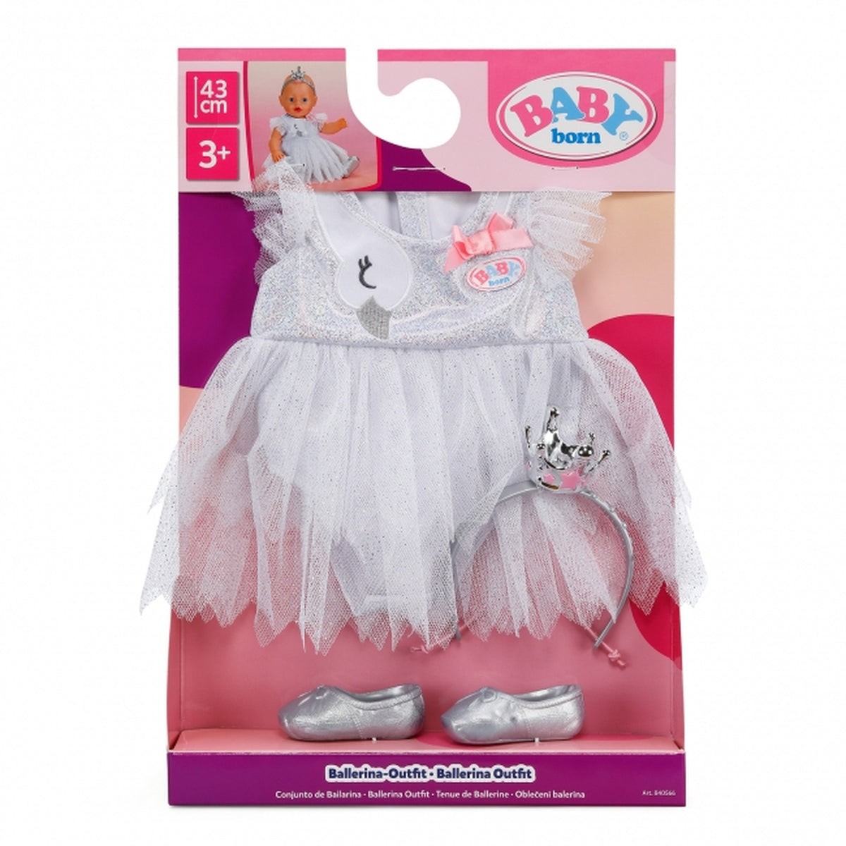 BABY Born Outfit Set for 43cm Doll - Ballerina