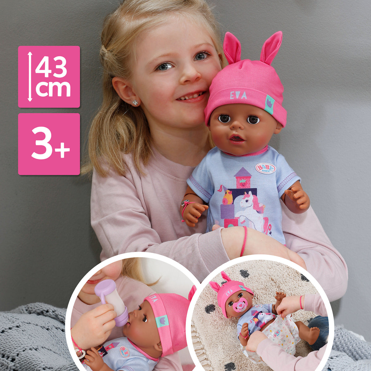 BABY Born Eva Click & Play 43cm Doll