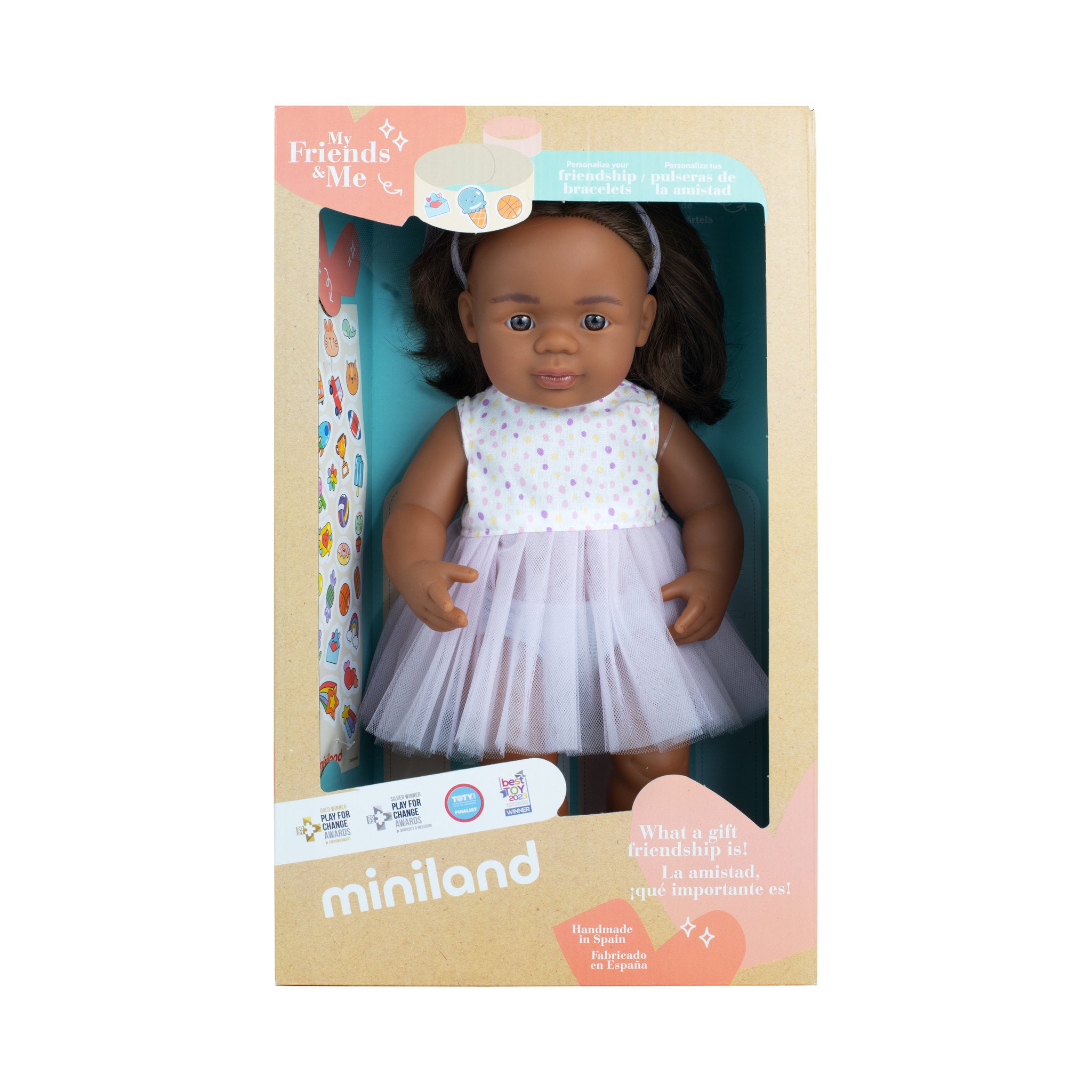 Miniland My Friends & Me 38cm Baby Doll - Aboriginal Girl