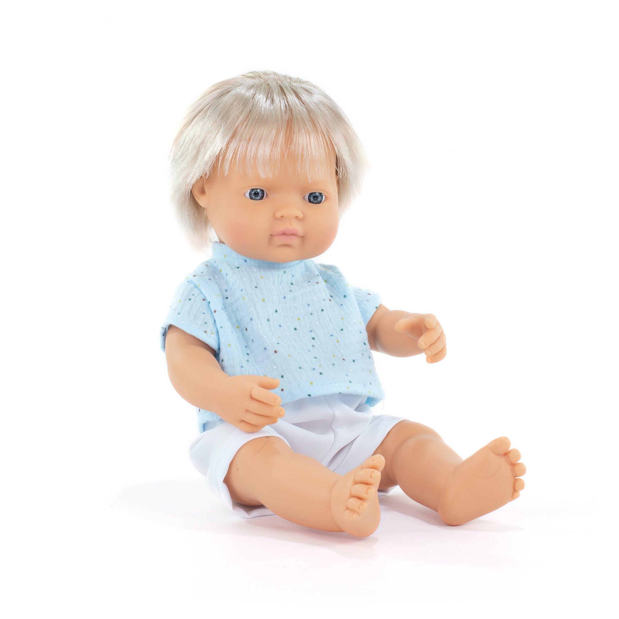 Miniland My Friends & Me 38cm Baby Doll - Blonde Boy