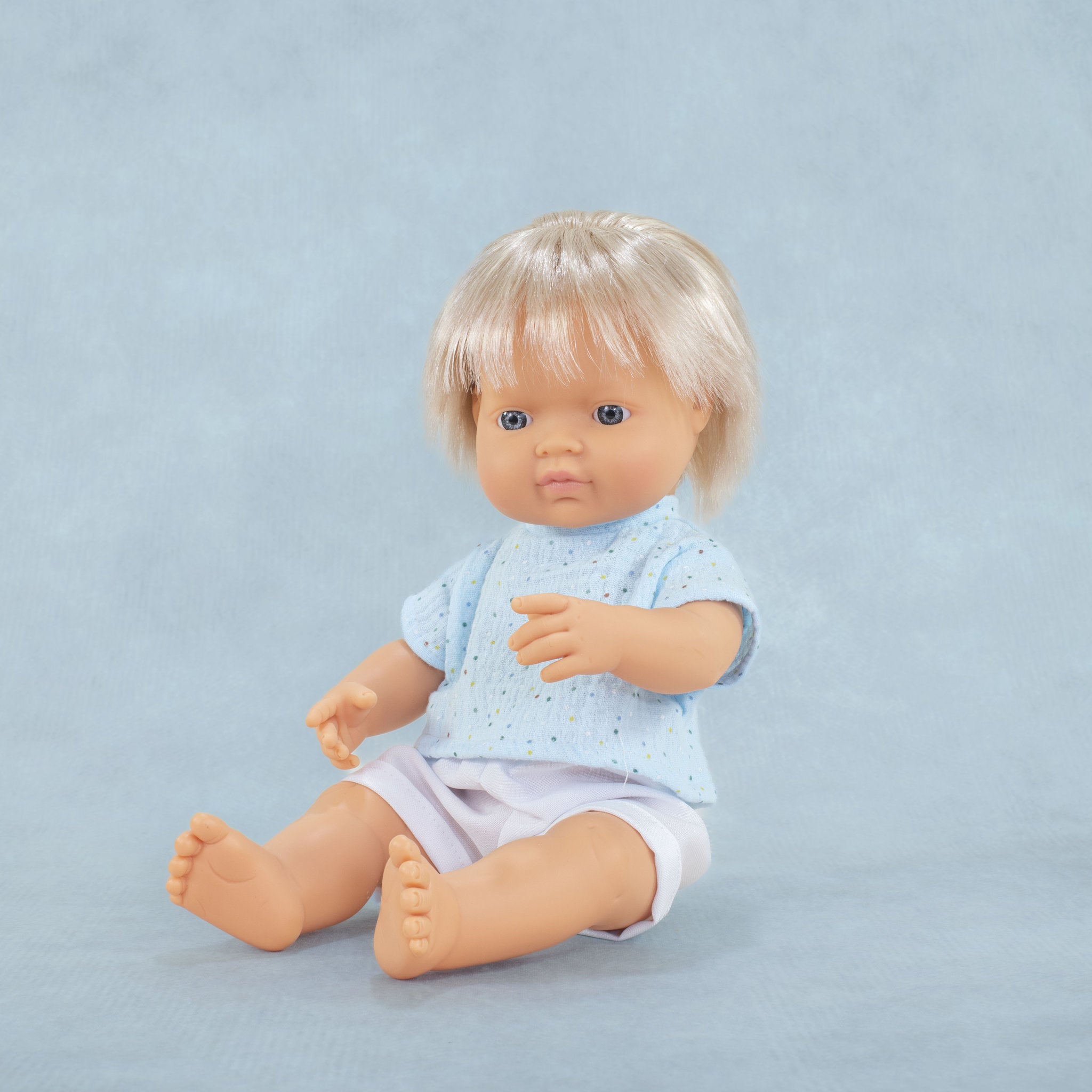 Miniland My Friends & Me 38cm Baby Doll - Blonde Boy