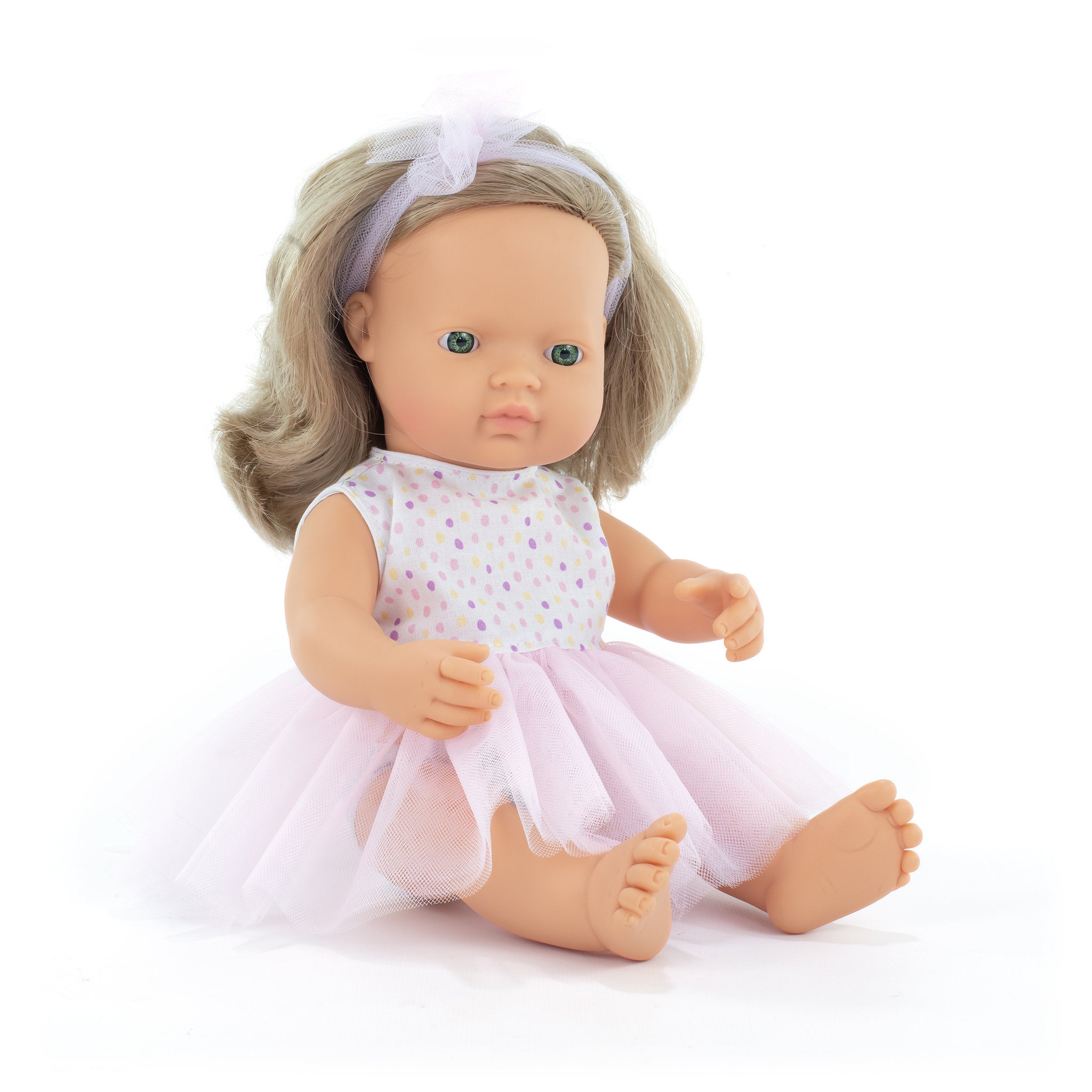 Miniland My Friends & Me 38cm Baby Doll - Blonde Girl