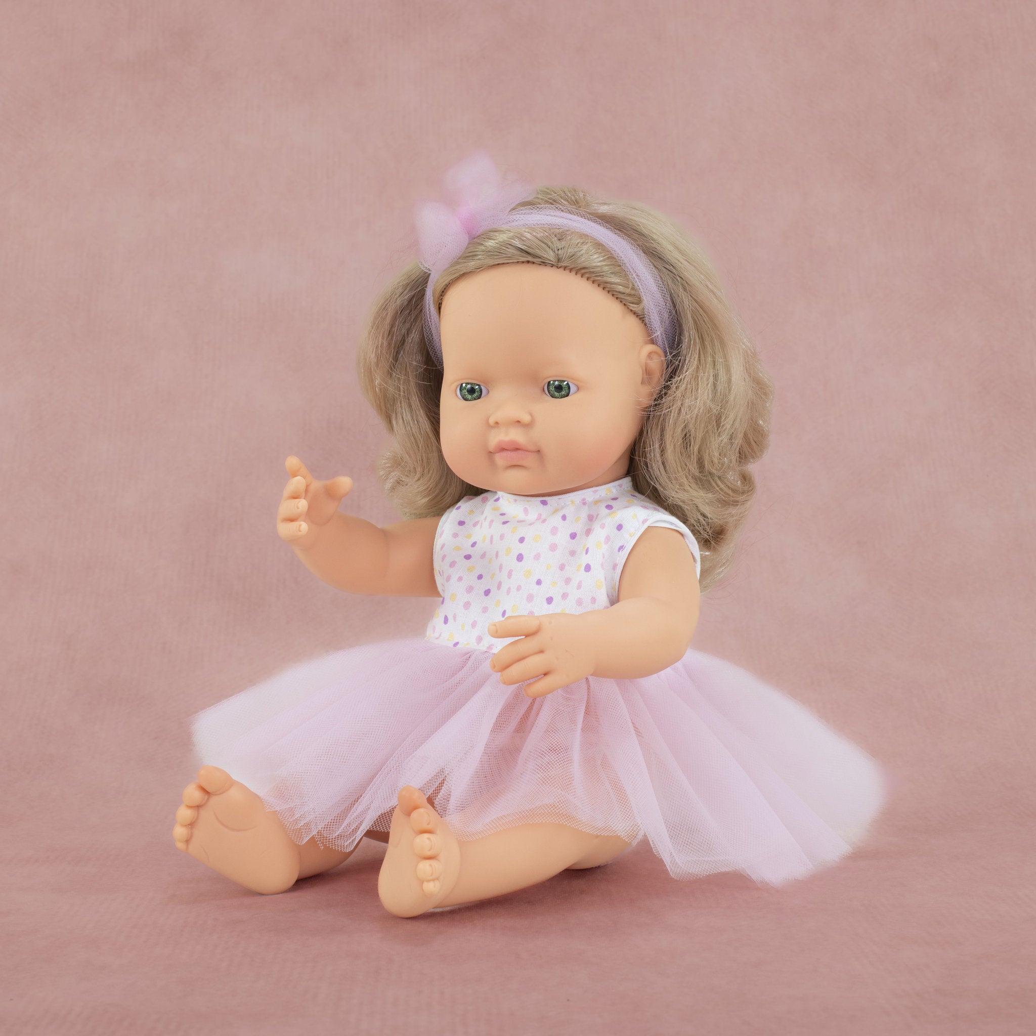 Miniland My Friends & Me 38cm Baby Doll - Blonde Girl