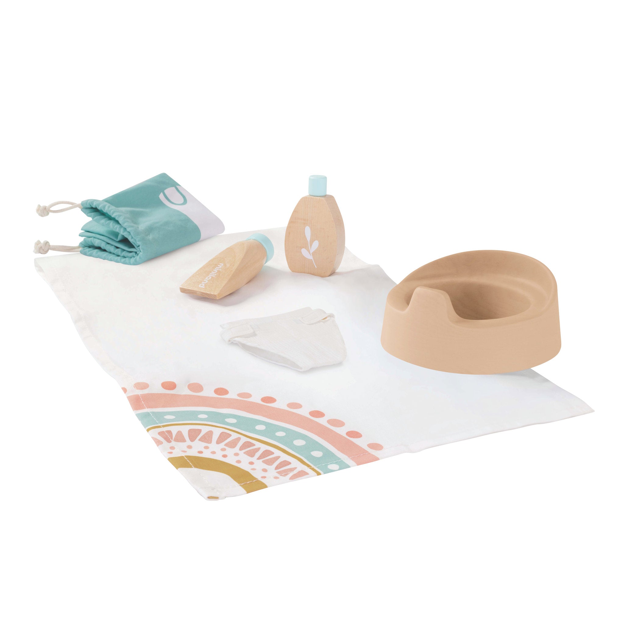 Miniland Dolls Wooden Care Set