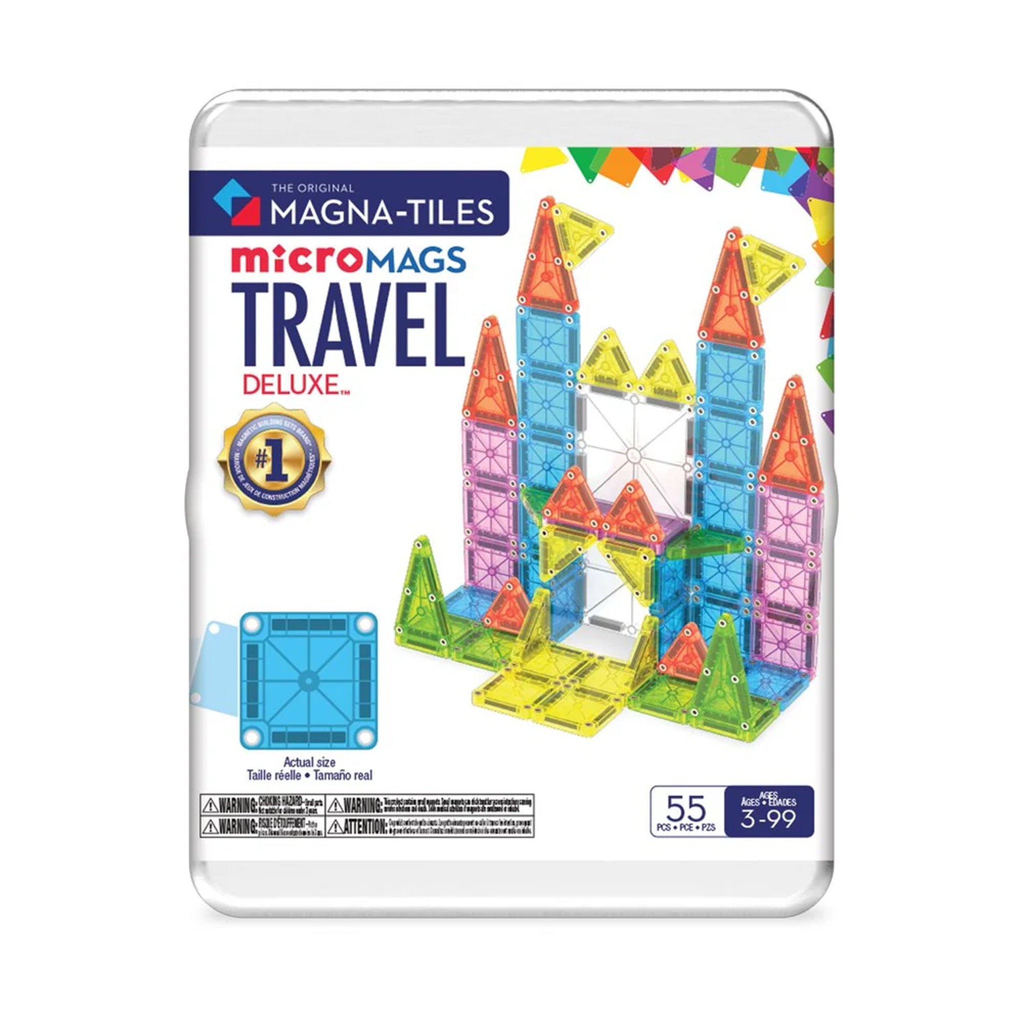Magna-Tiles microMAGS Travel Set Deluxe - 55 Piece