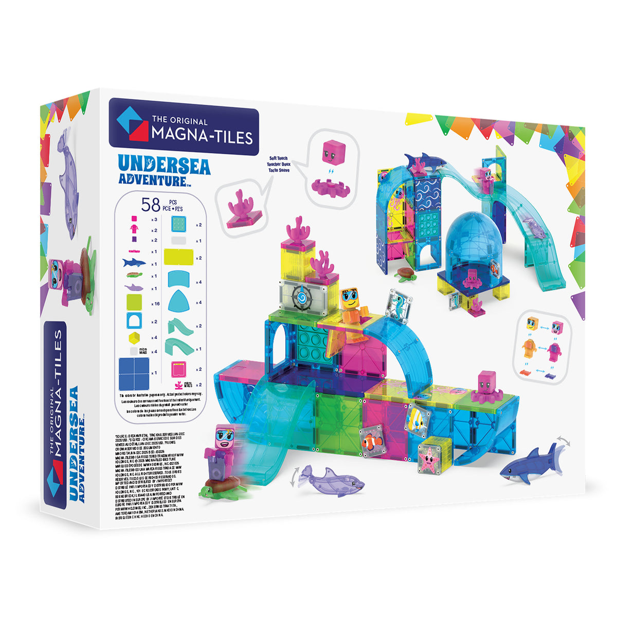 MAGNA-TILES Undersea Adventure 58 Piece Set