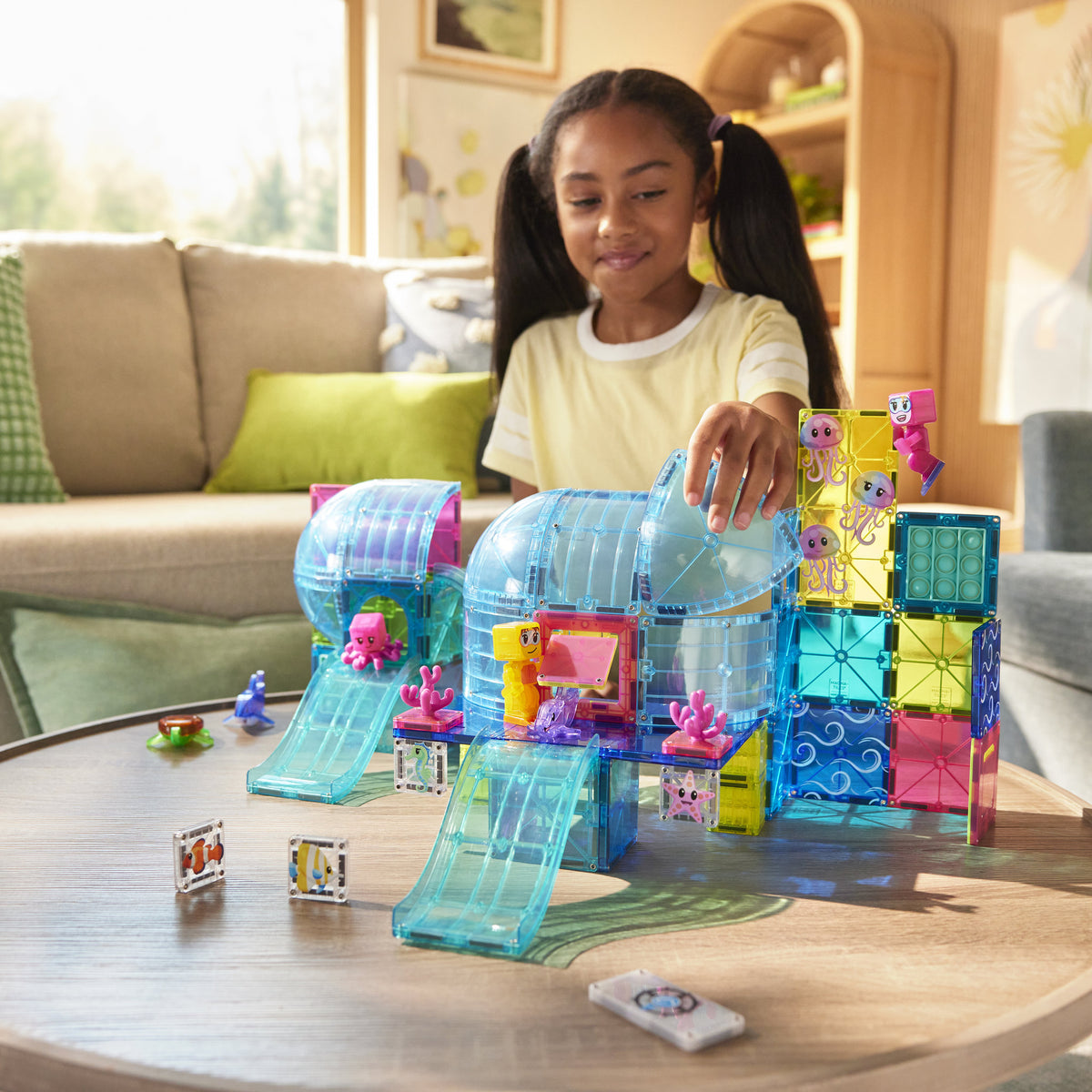 MAGNA-TILES Undersea Adventure 58 Piece Set