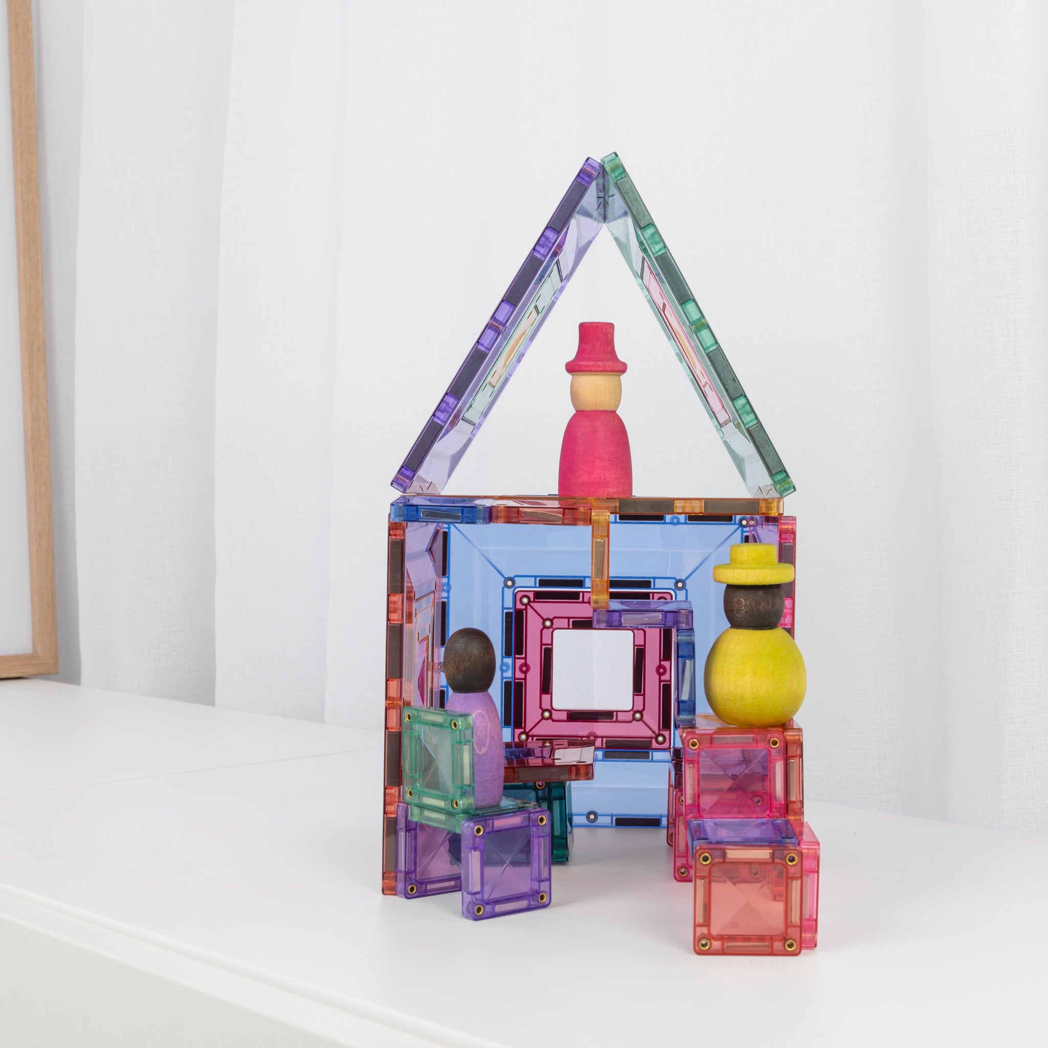 CONNETIX Magnetic Tiles 48 Piece - Pastel Portal Pack