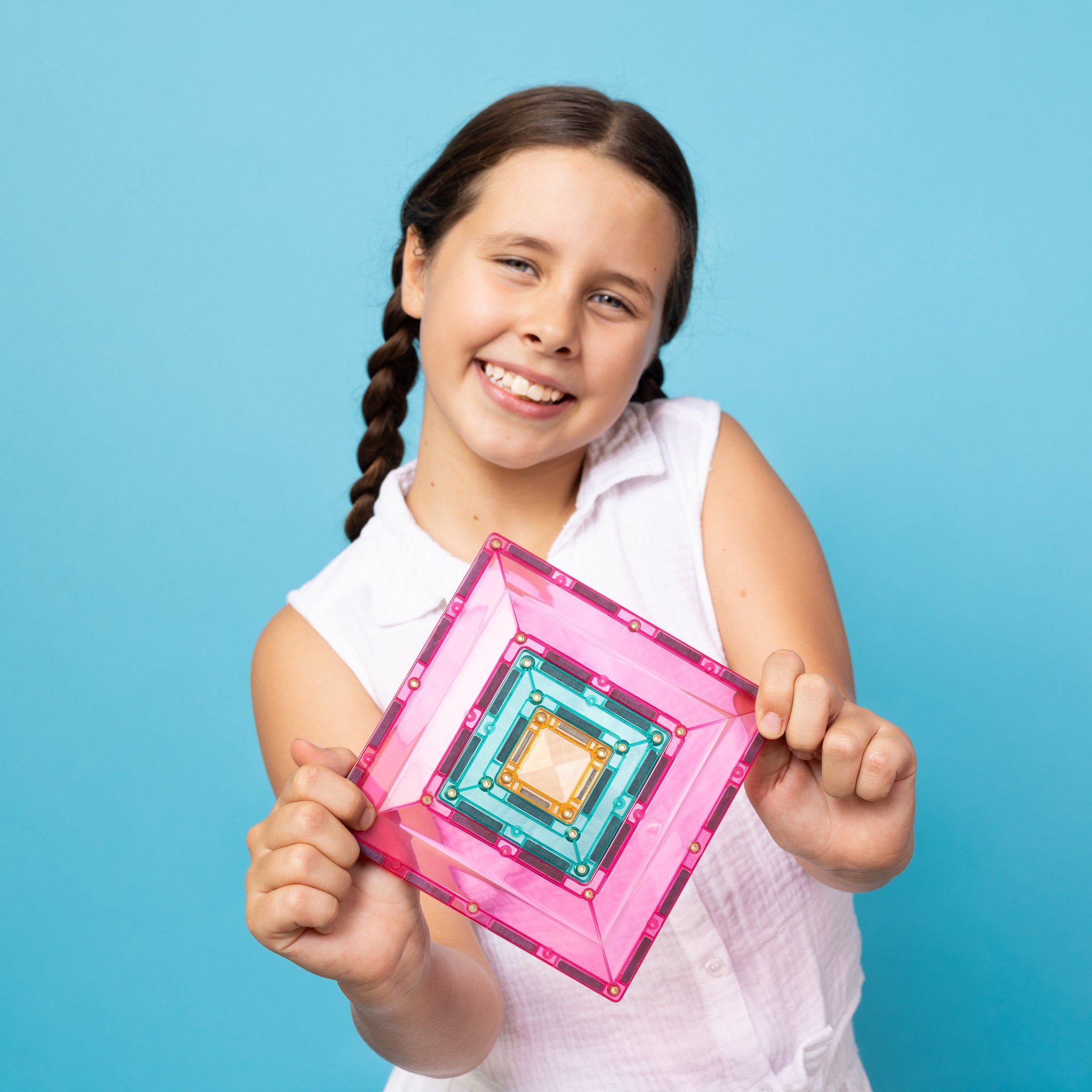 CONNETIX Magnetic Tiles 48 Piece - Pastel Portal Pack