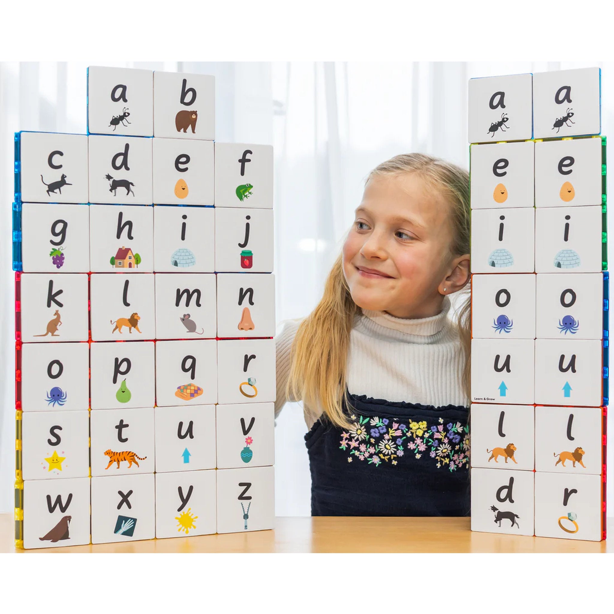 TileTek 40 Piece Tile Topper - Alphabet Lower Case Pack