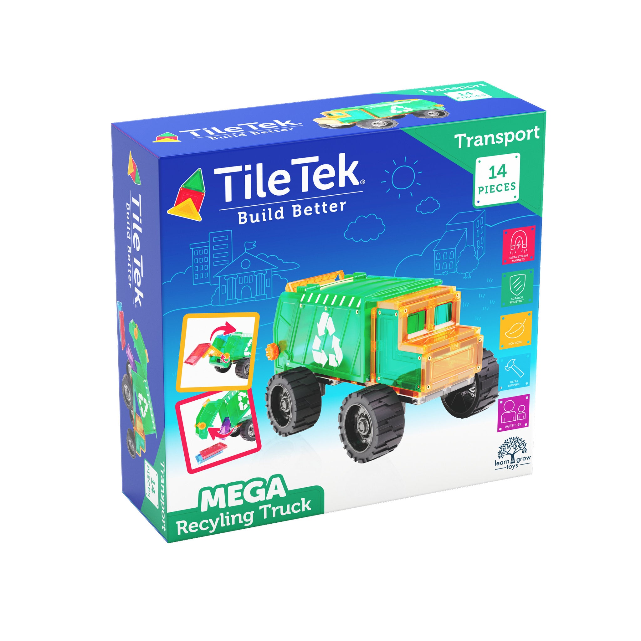 TileTek 14 Piece Mega Recycling Truck