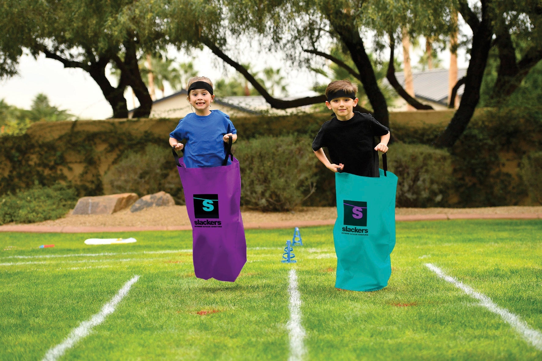 Slackers Ninja Obstacle Course With Bounce Balls - Toyworld Australia