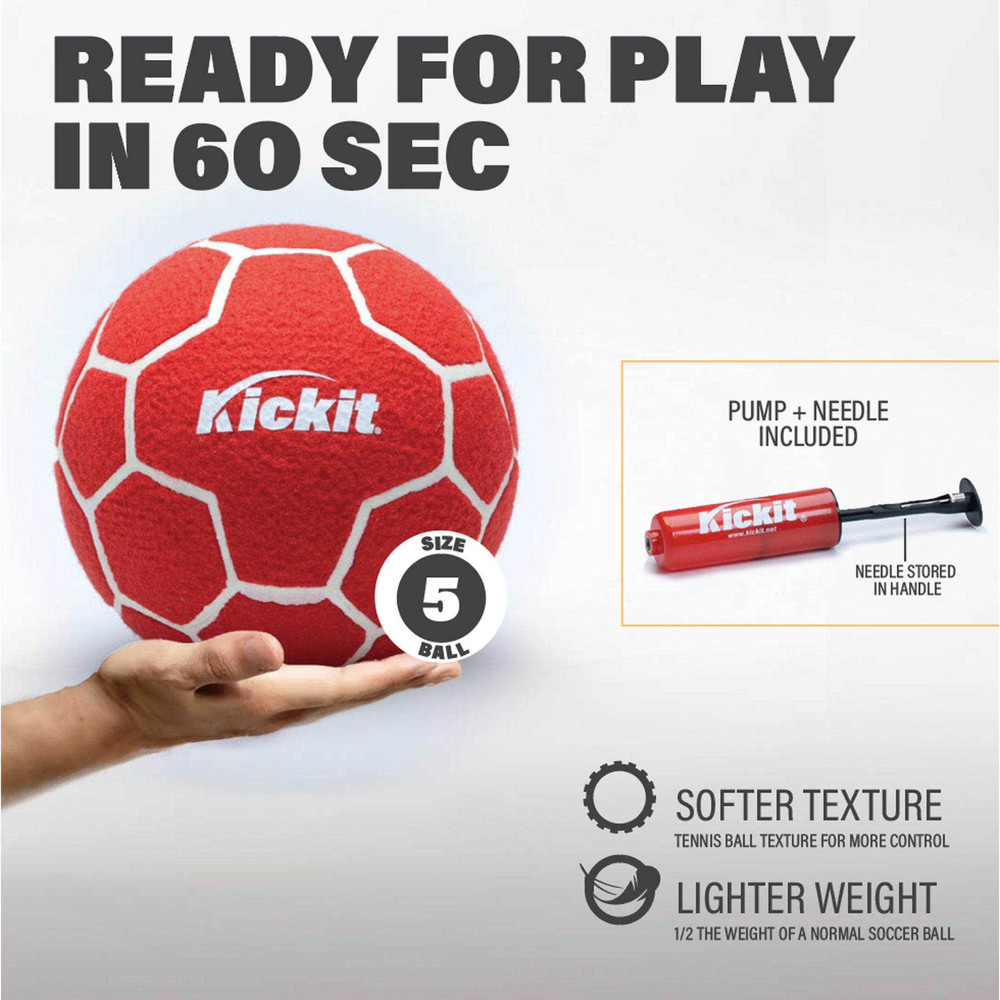 Kick It Soccer Tennis Set - Red