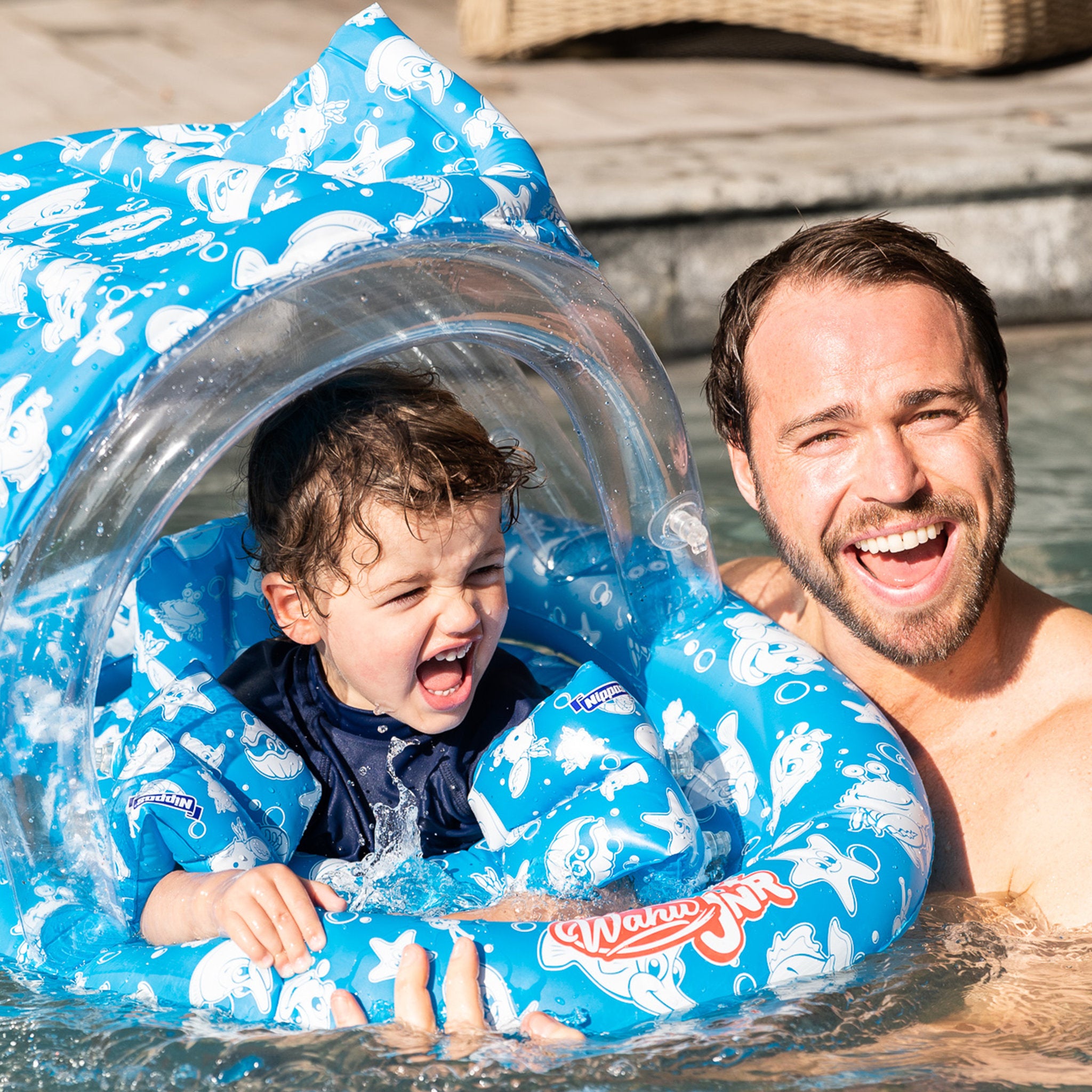 Wahu Junior Seat With Canopy - Blue