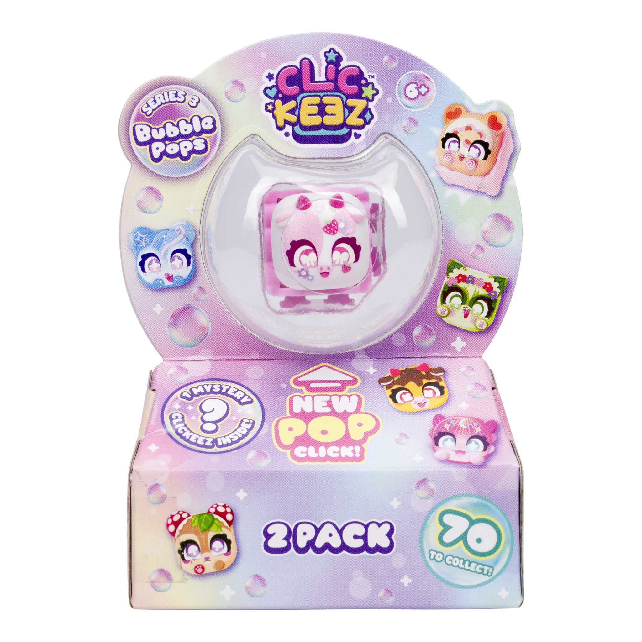 Clickeez Bubble Pops Series 3 2 Pack Assorted Styles