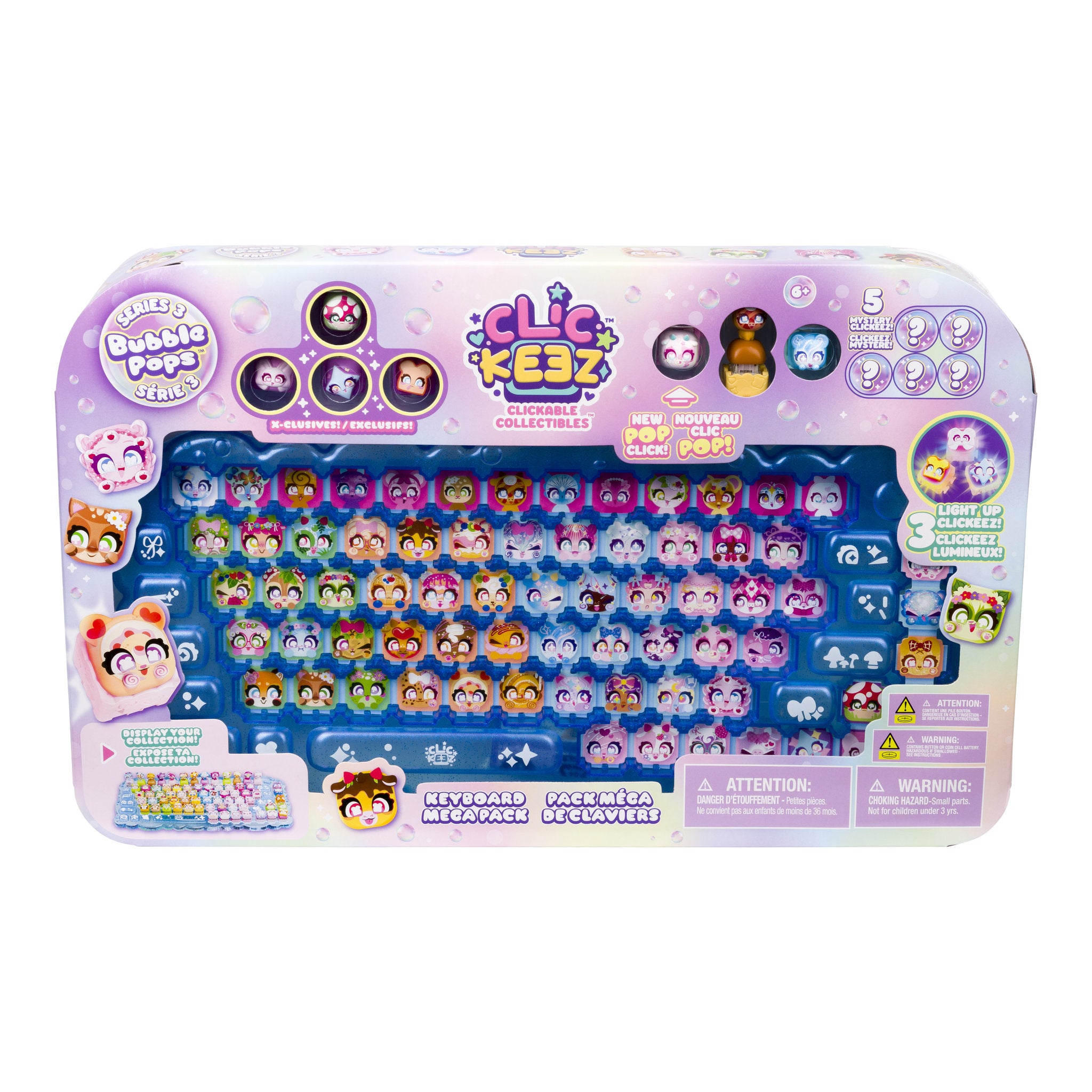 Clickeez Bubble Pops Series 3 - Beyboard Mega Pack Assorted Styles