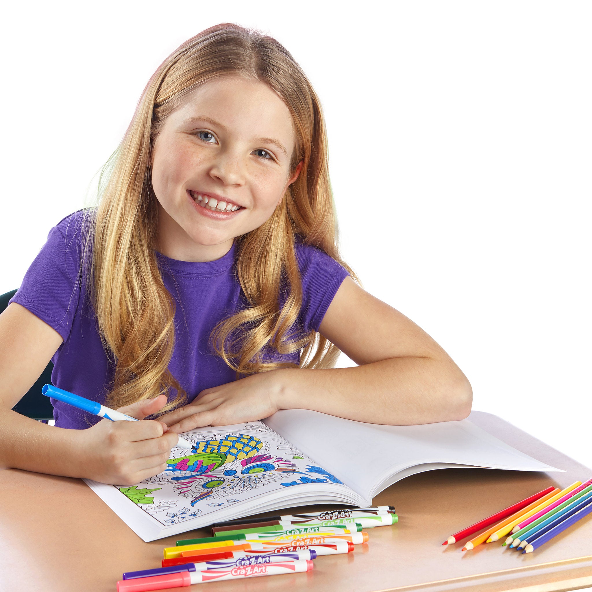 Cra-Z-Art Supertip Washable Markers  With 12 Scented Markers 50 Pack