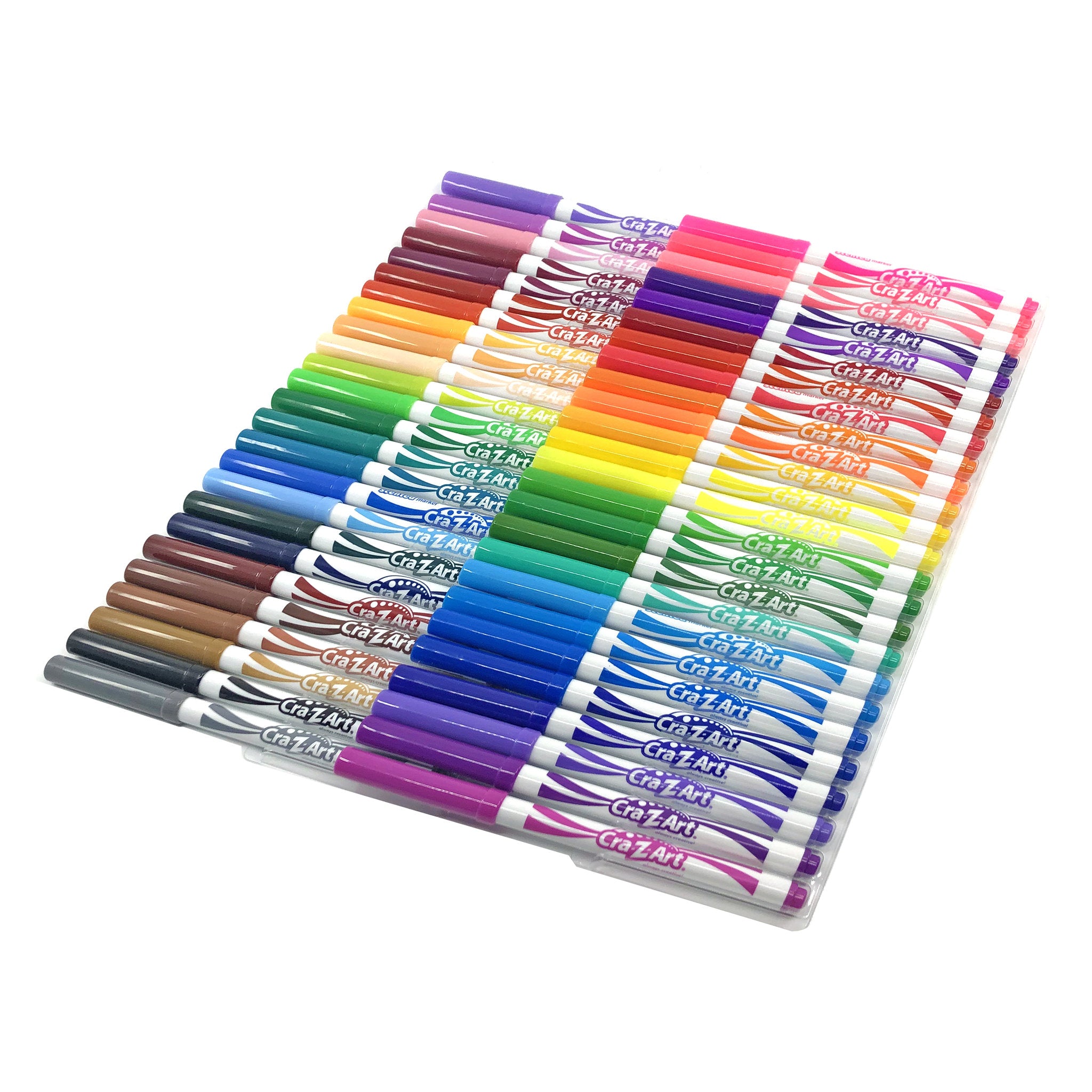 Cra-Z-Art Supertip Washable Markers  With 12 Scented Markers 50 Pack