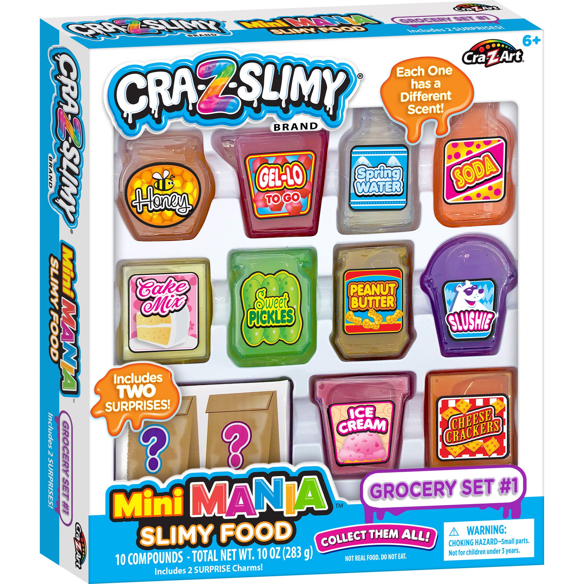 Cra-Z-Slimy Mini Mania Slimy Food Grocery Set