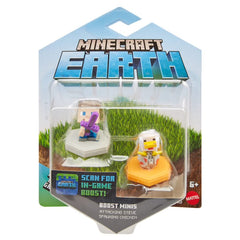 MINECRAFT SMART MINI FIG 2 PACK ATTACKING STEVE AND SPAWNING DUCK