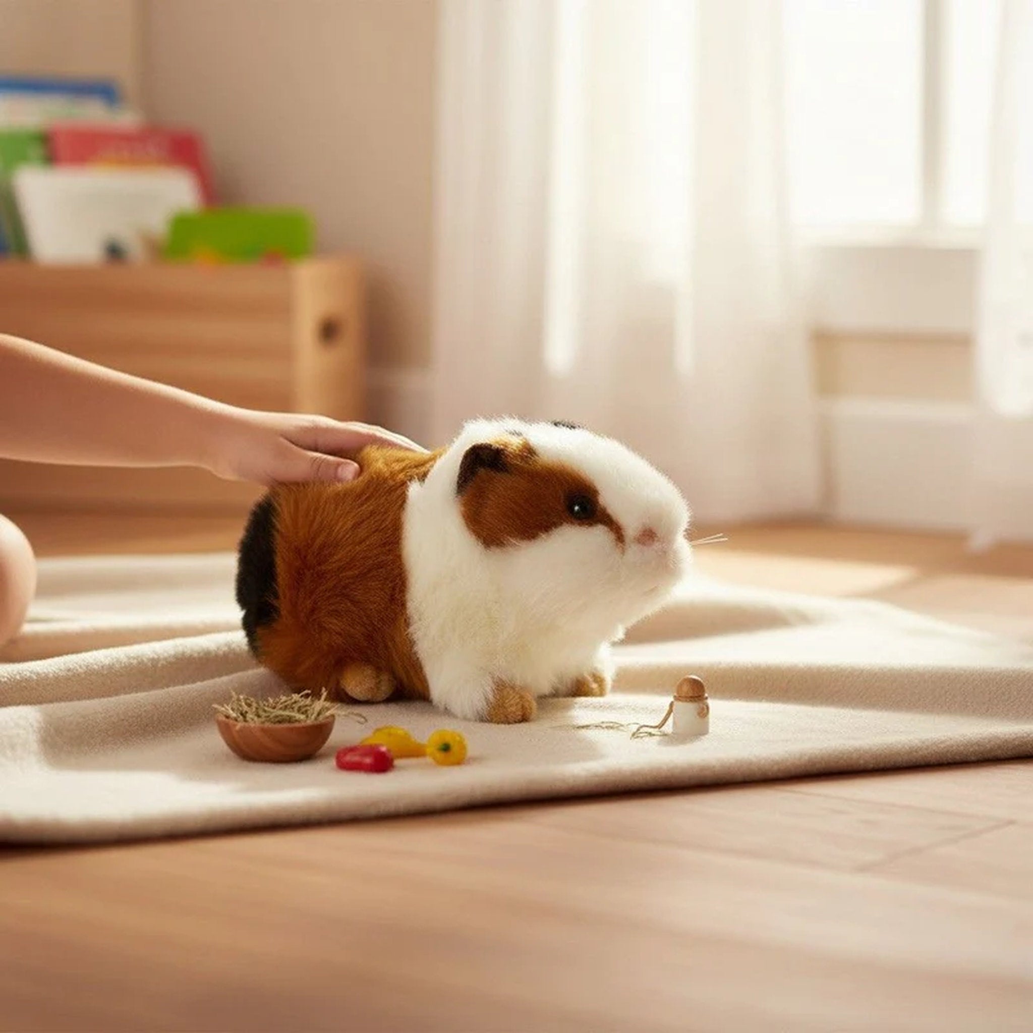 Bocchetta Plush Toys - Guinea Pig Tricolour 10cm Mocca