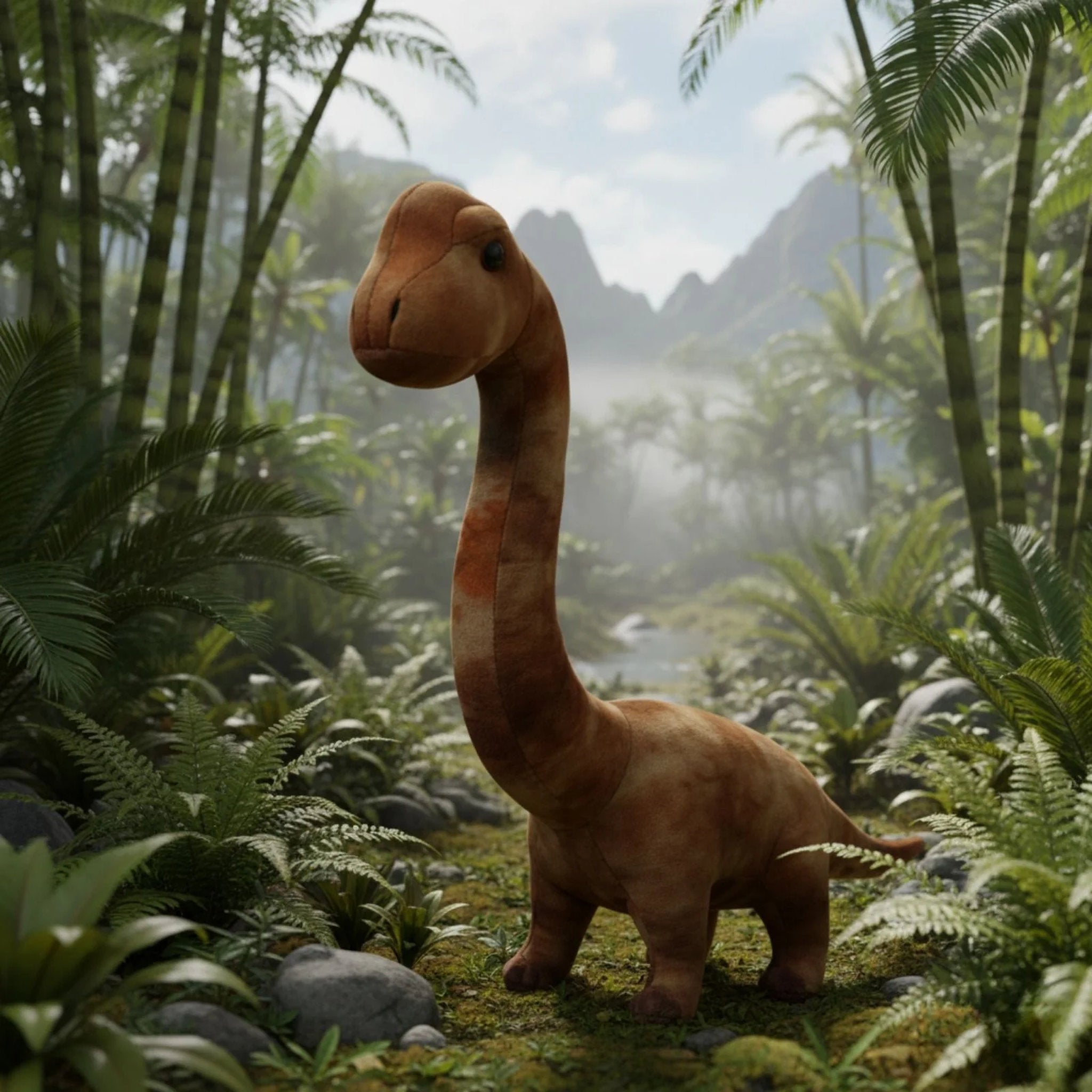 Bocchetta Plush Toys - Brachiosaurus Dinosaur 33cm Bruno
