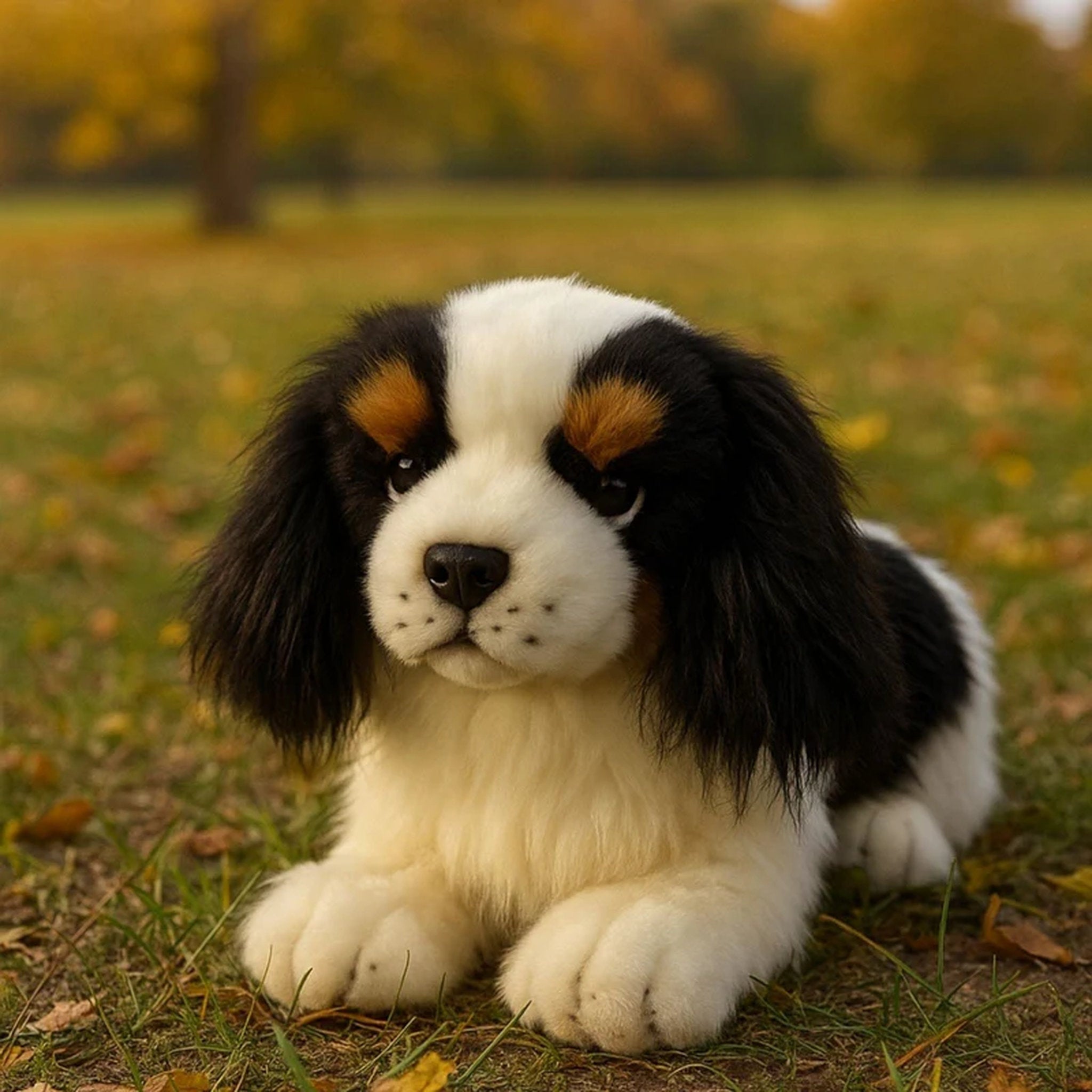 Bocchetta Plush Toys - Cavalier King Charles Spaniel 28cm Alex