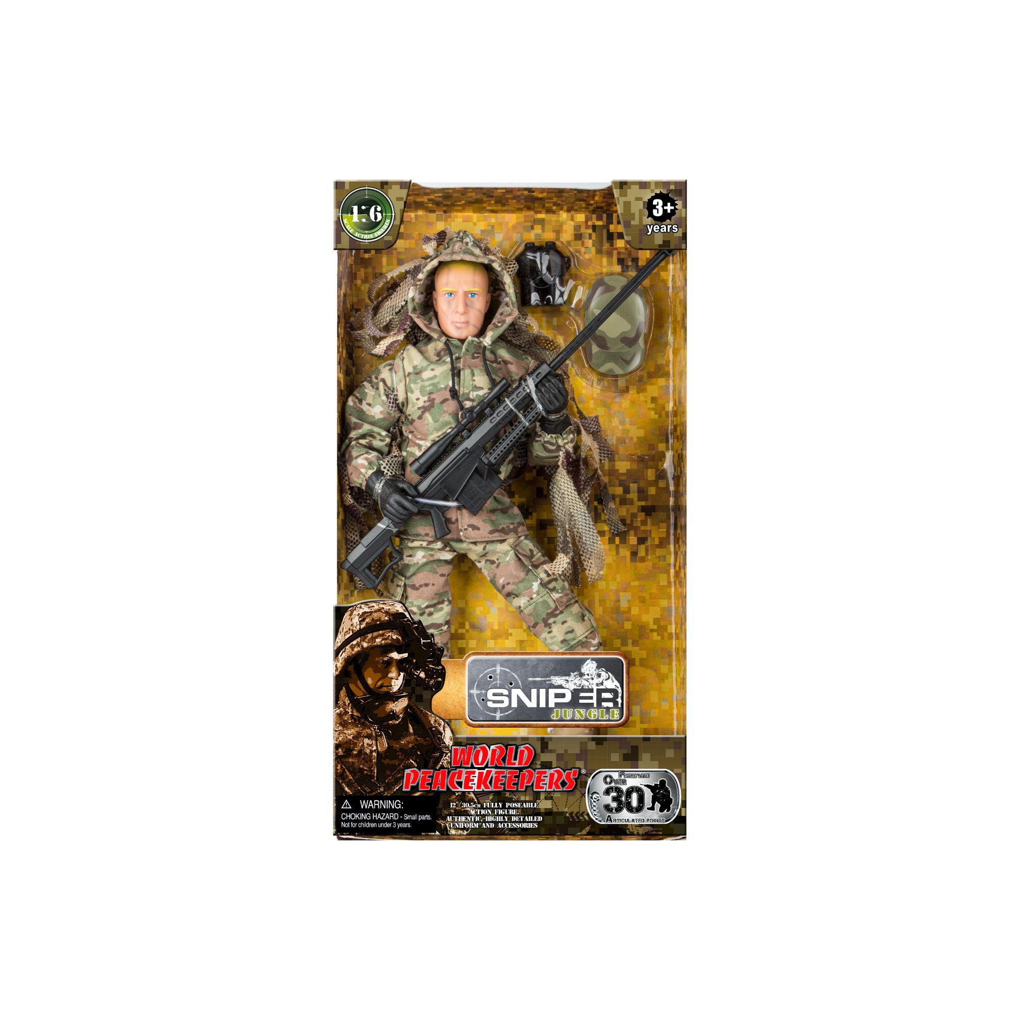 World Peacekeepers 1:6 Sniper Jungle – Toyworld Australia