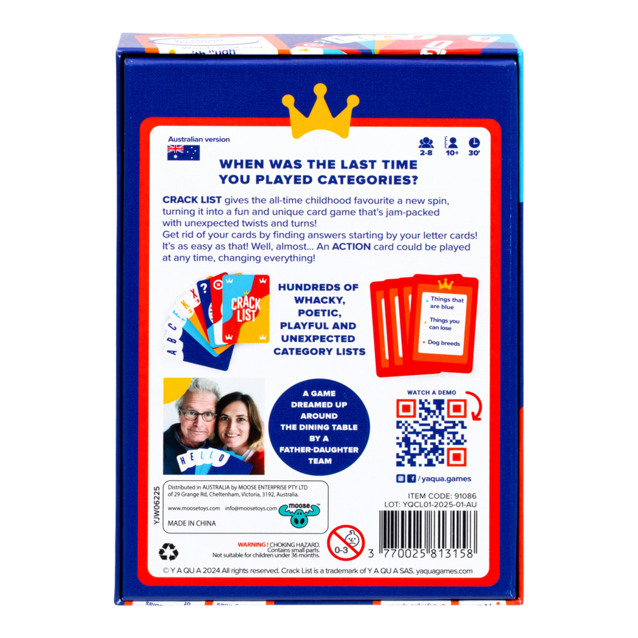 Crack List Card Game