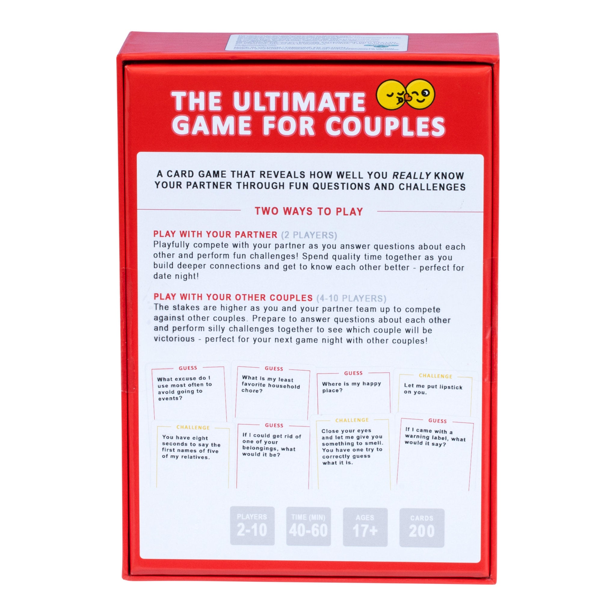 The Ultimate Game For Couples Card Game