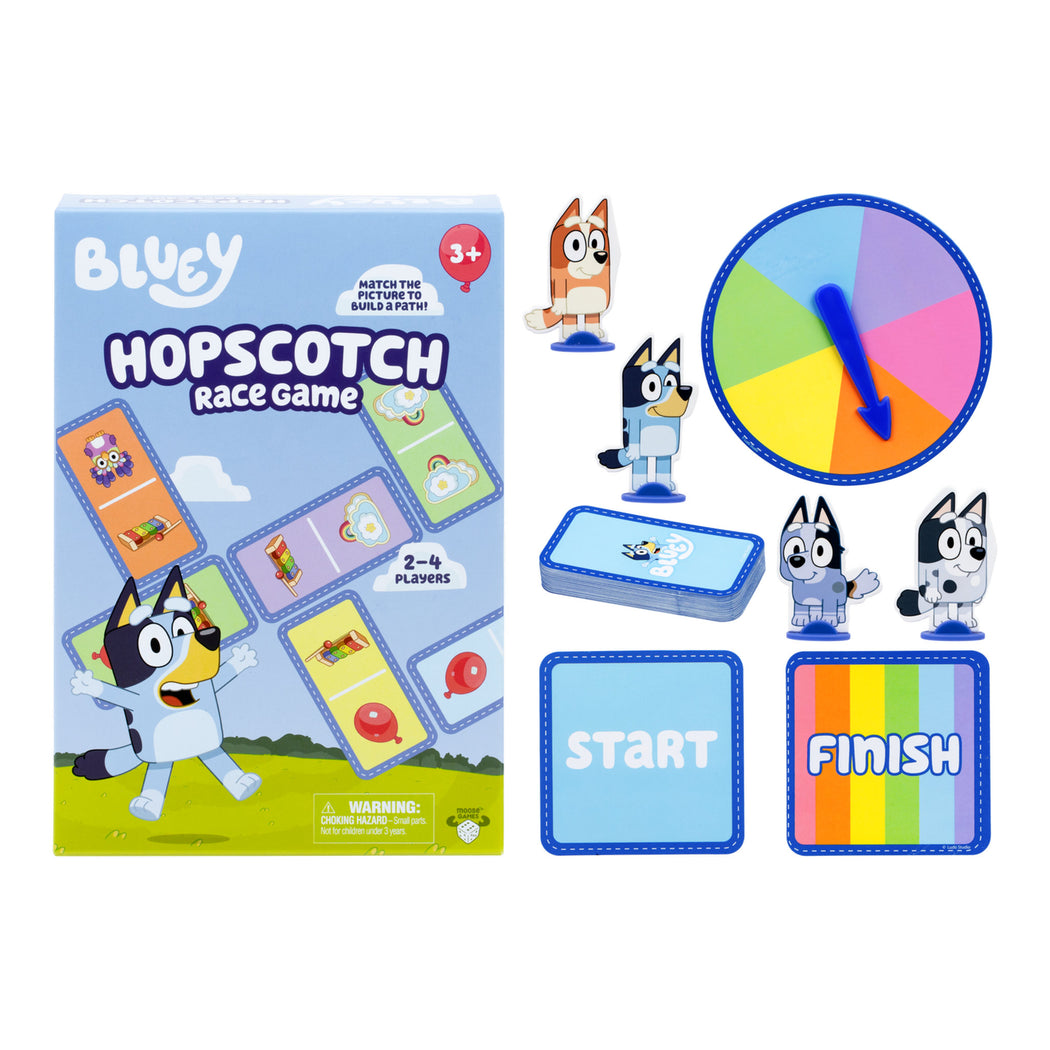 Bluey Hopscotch Race Card Game - 2