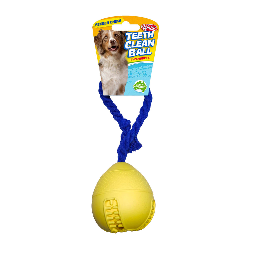 WAHU PET TEETH CLEAN BALL WITH ROPE