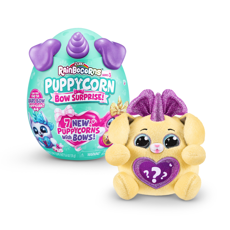 ZURU Rainbocorns Puppycorns Series 3 Bow Surprise Assorted Styles