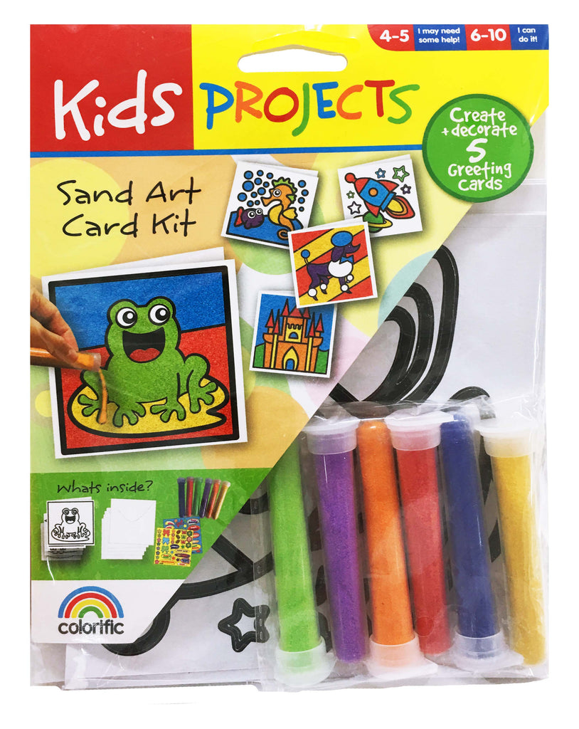 COLORIFIC KIDS PROJECTS SAND ART CARDMAKING KIT
