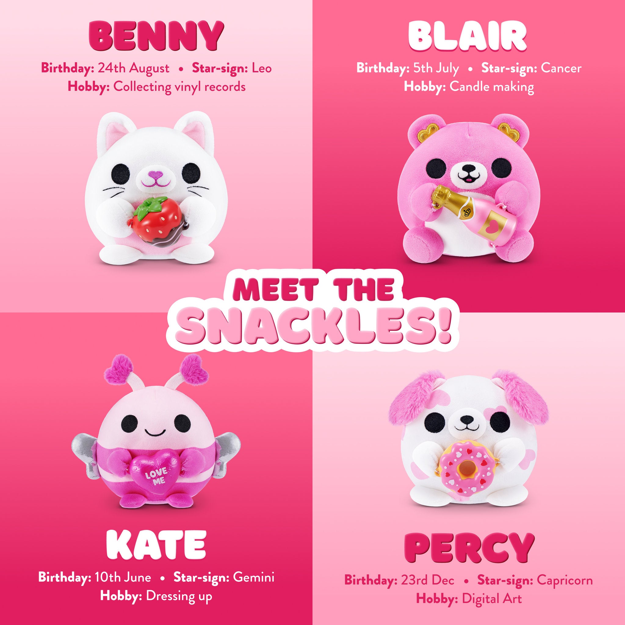 ZURU Snackles 5 Inch Plush Love Series 2 - Blind Box