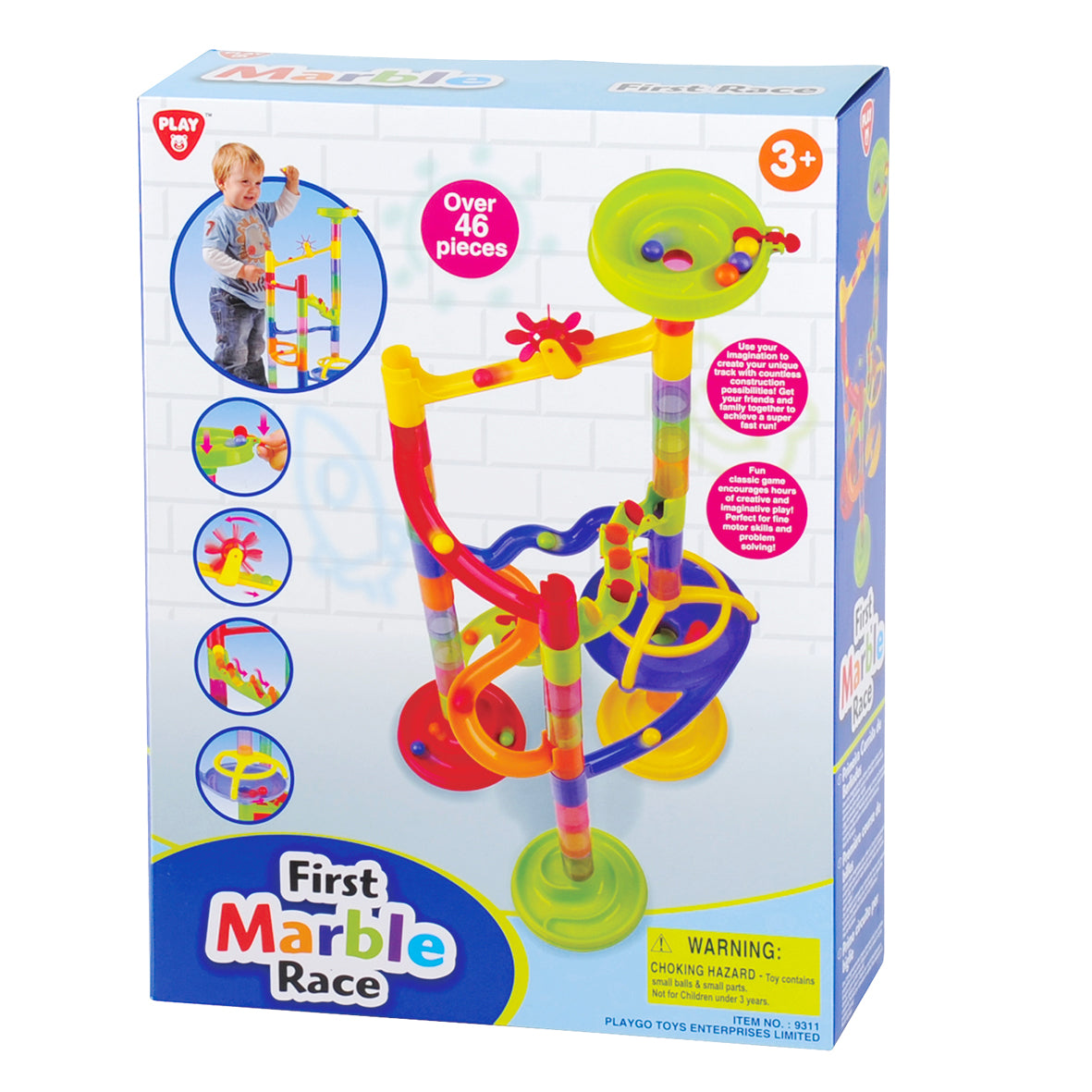 Playgo Toys First Marble Race 46 Pieces