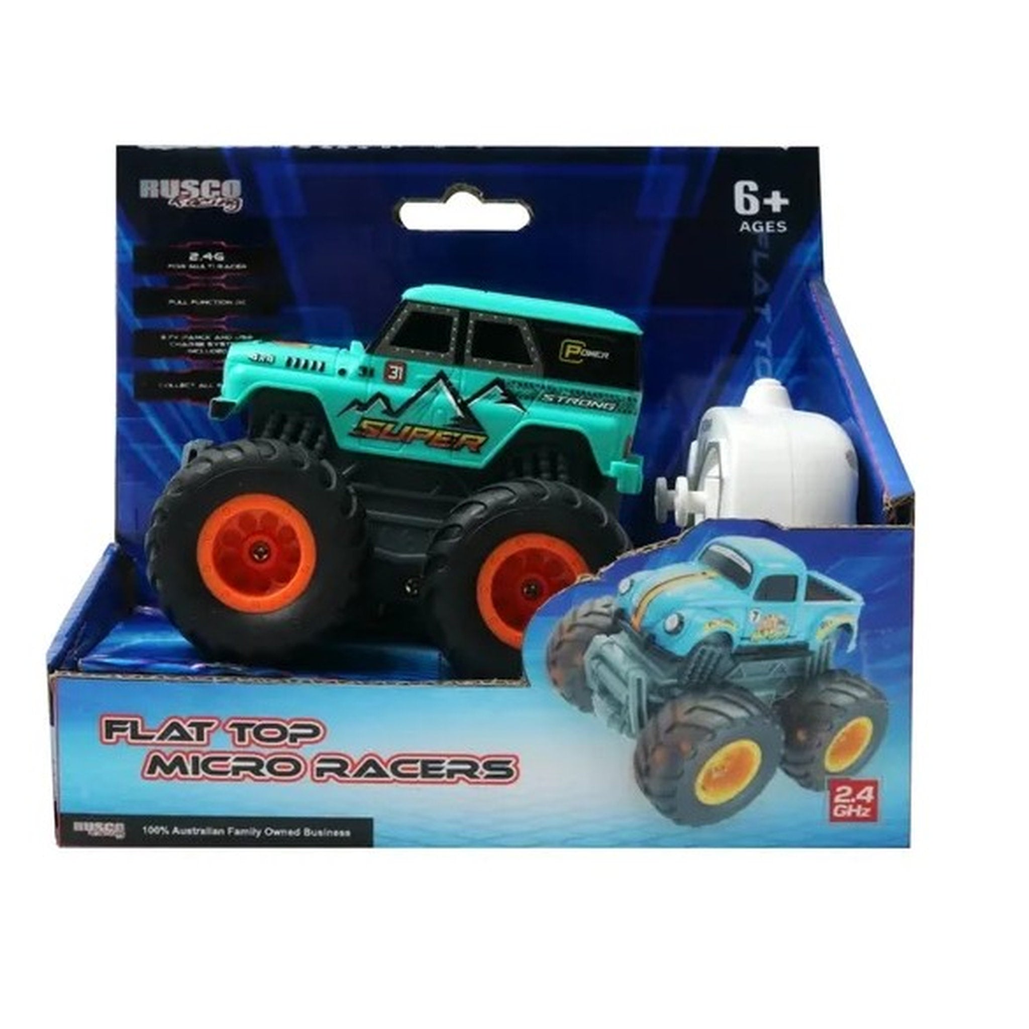 Rusco 1:32 Flat Top Micro Racers 2.4GHz RTR Assorted Styles