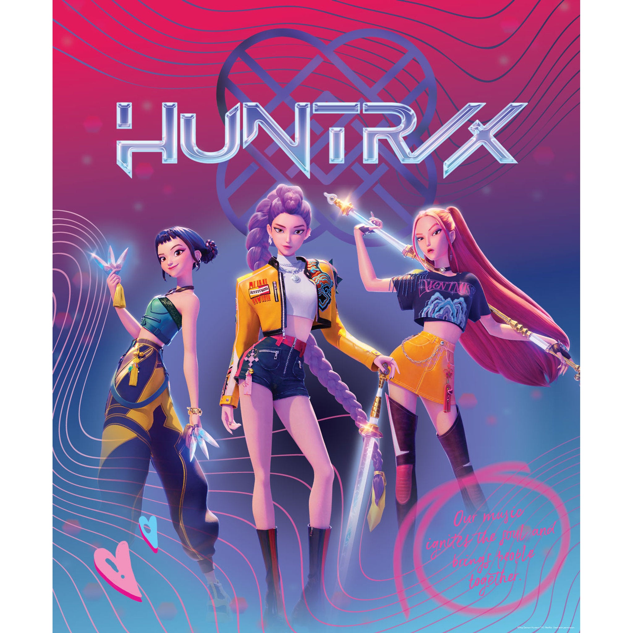 KPop Demon Hunters 300 Piece Jigsaw Puzzle - Huntrix