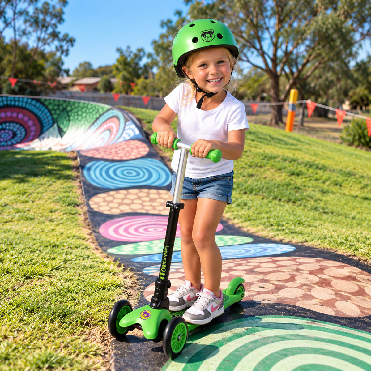 Adrenalin Trio Junior Scooter - Green