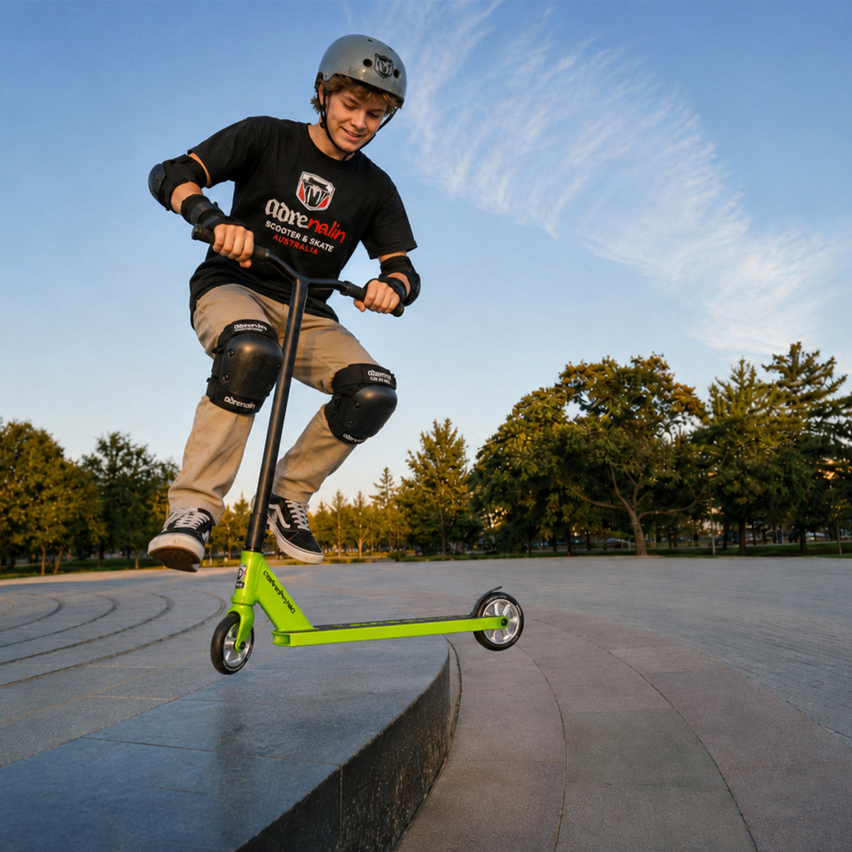Adrenalin Stunt Air Pro 110 Scooter Lime