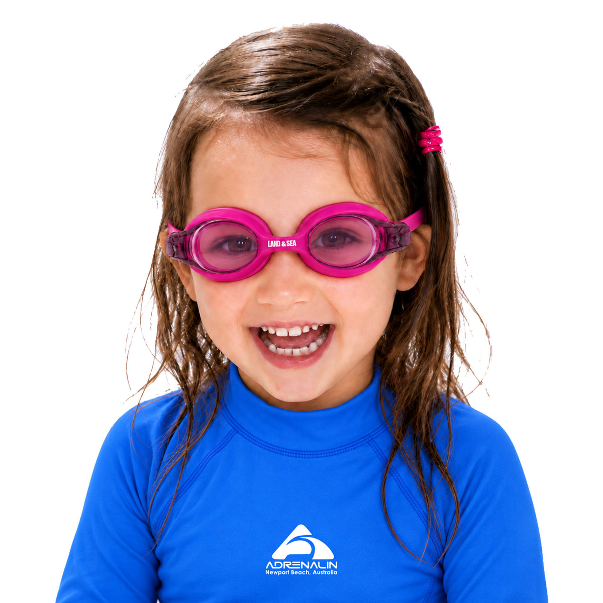 Land & Sea Junior Silicone Swim Goggles - Pink