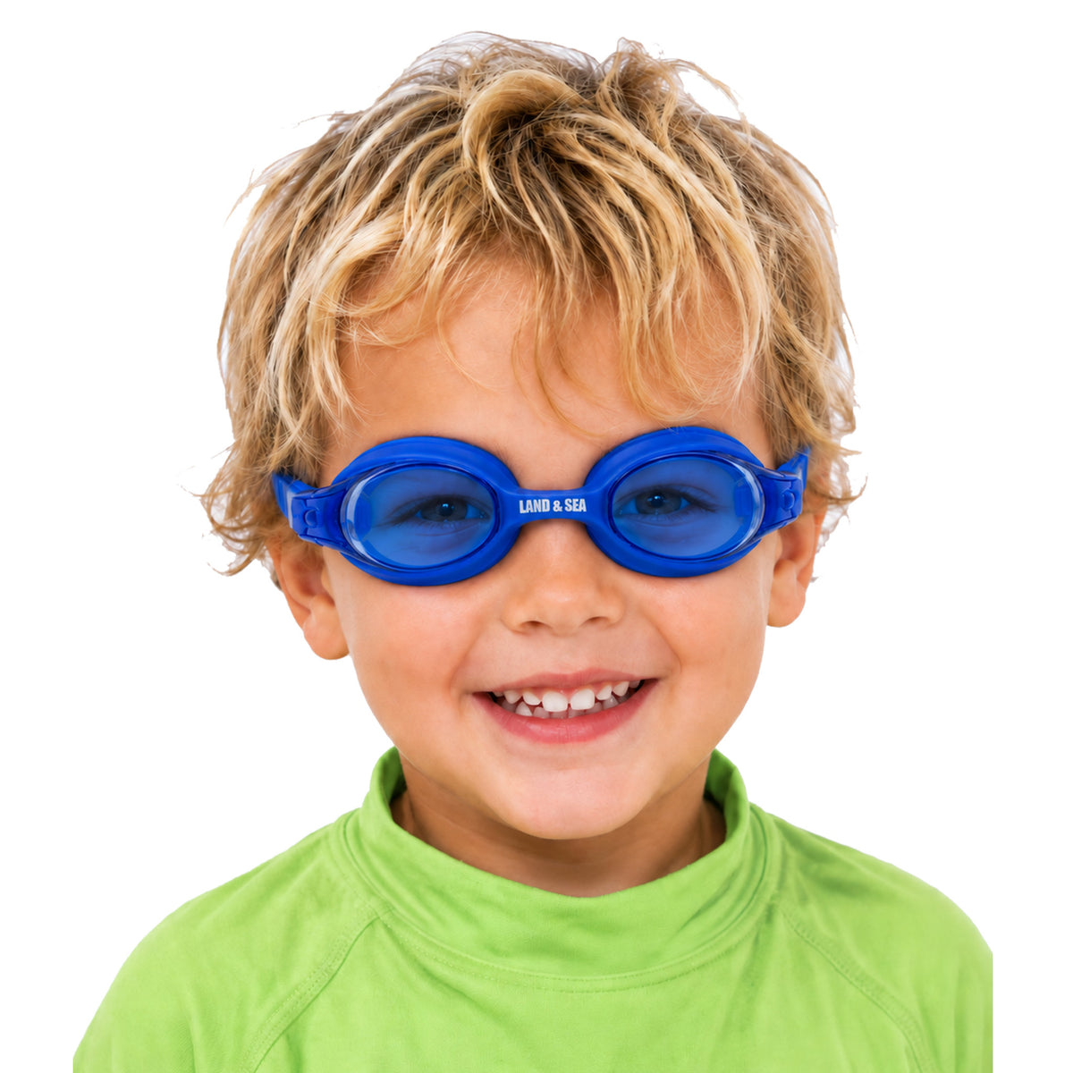 Land & Sea Junior Silicone Swim Goggles - Blue