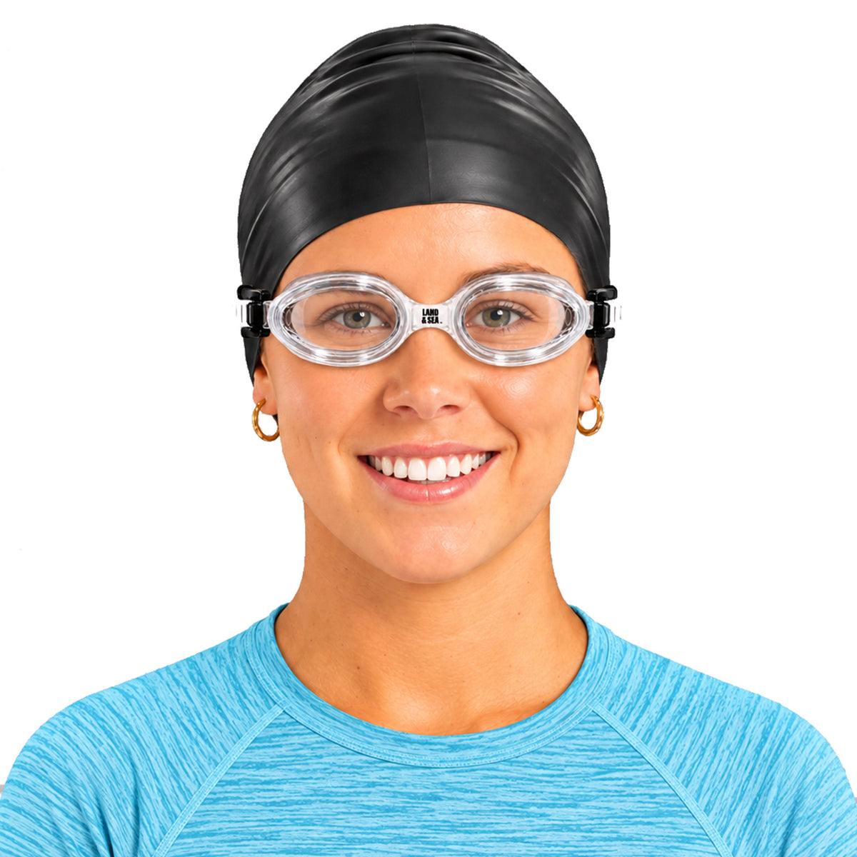 Land & Sea Uni-Fit Silicone Swim Goggles - Clear
