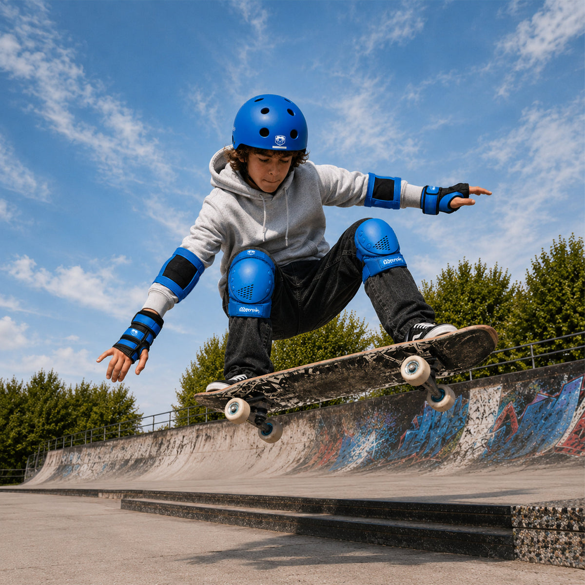 Adrenalin Scooter & Skate Protection Kit 6 Piece Youth - Blue